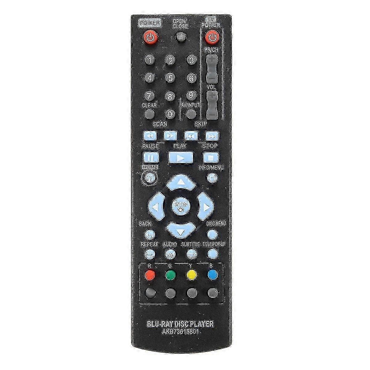 LG Blu-ray Disc Remote Control Replacement AKB73615801