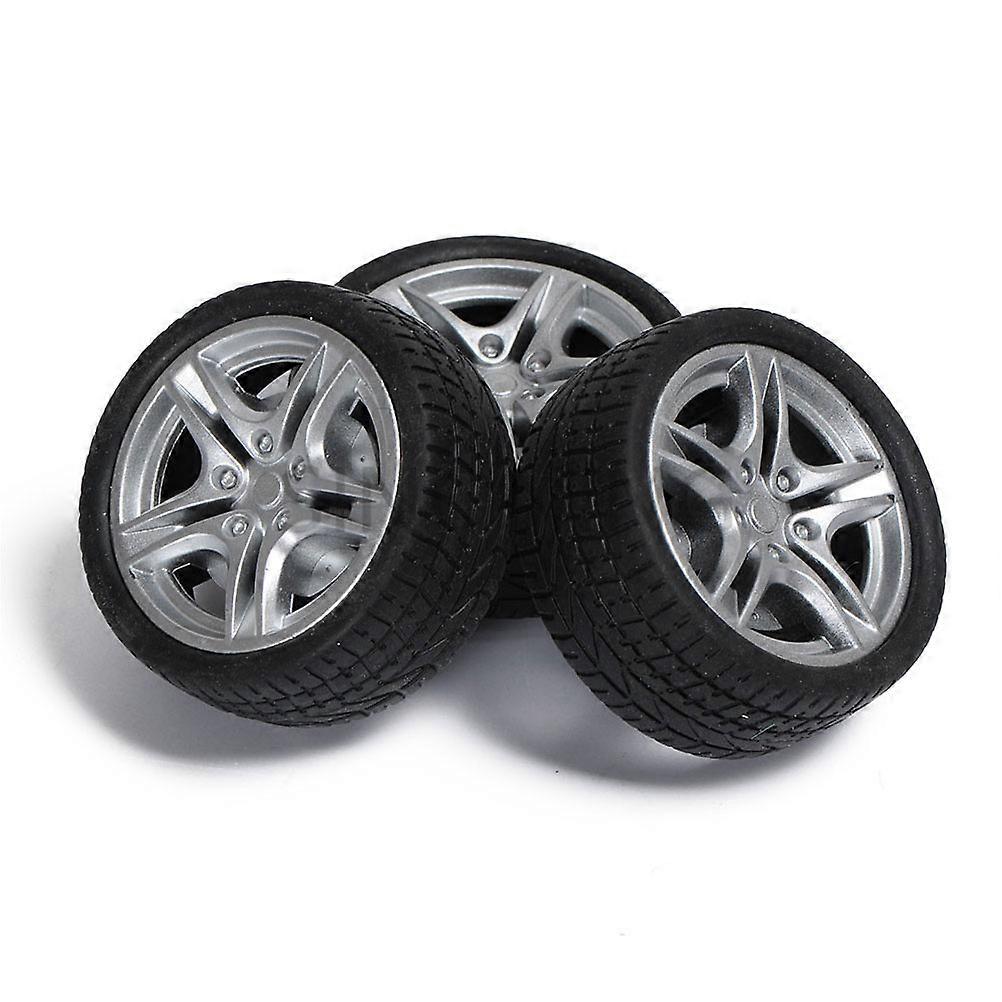 10個の小さな丸いモデルカークラフトアクセサリー手作りの車の工芸用品ブラック