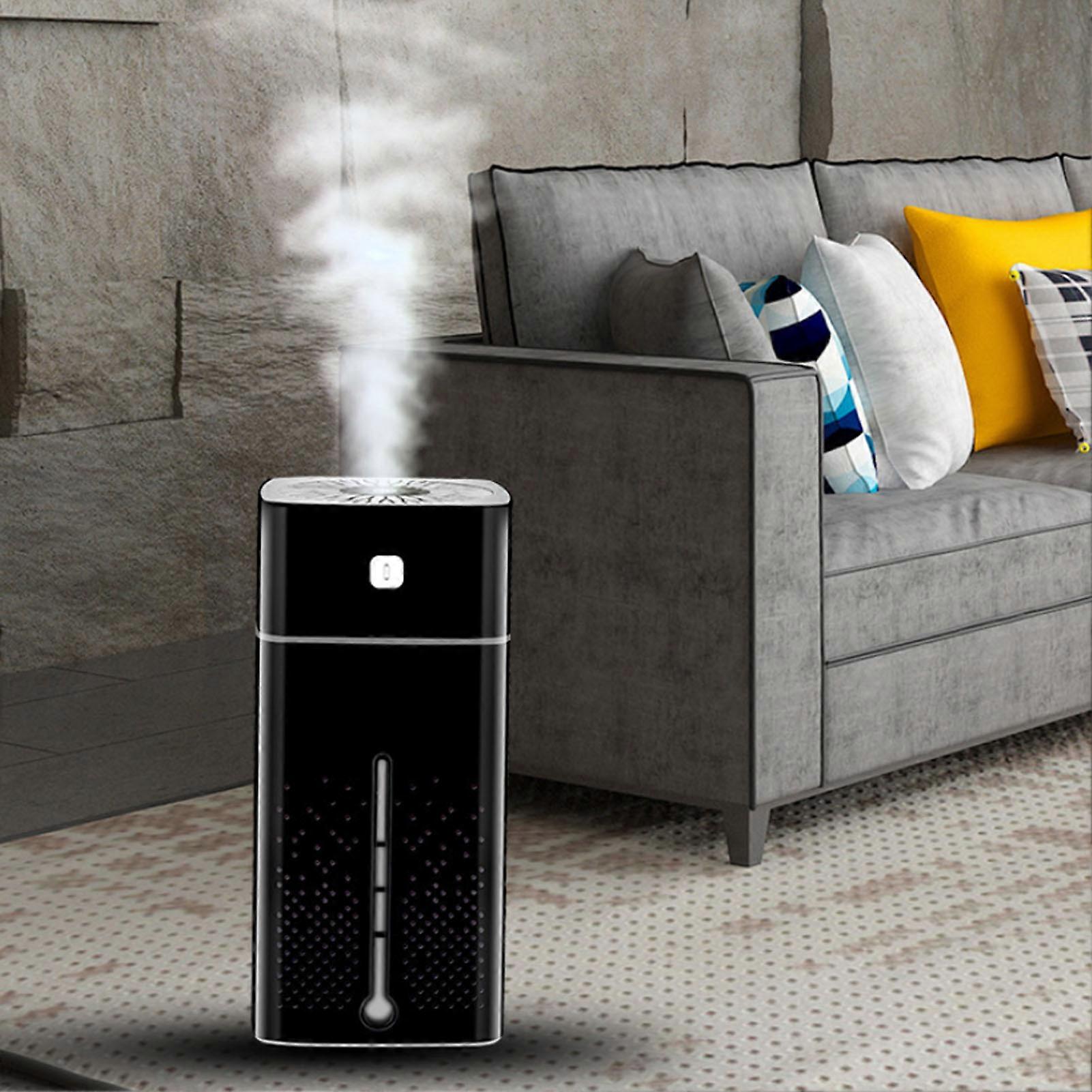 Desk Humidifier Quiet Large Mist Volume 1000ml 9H Timer Portable Aromatherapy Diffuser for Bedroom Black 