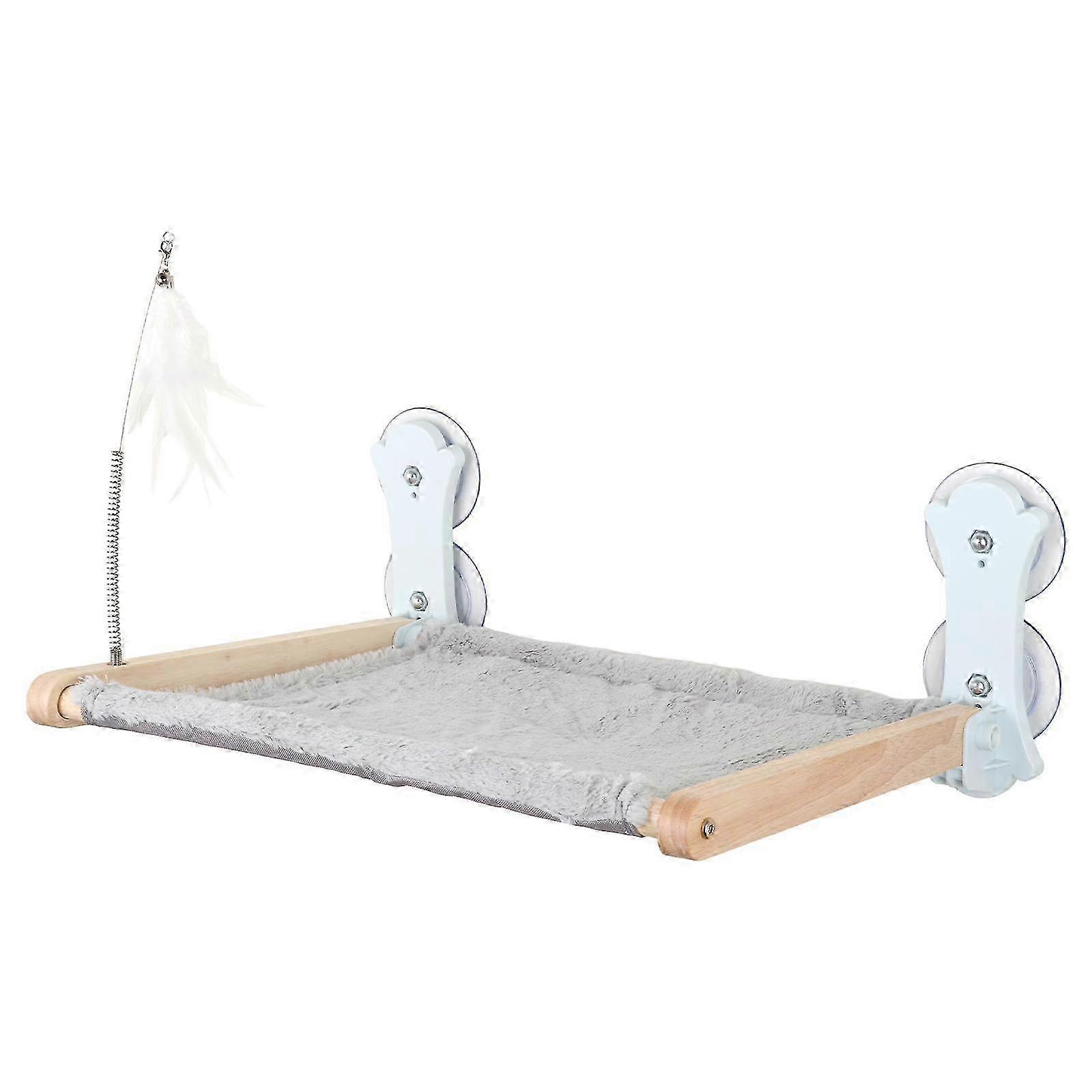 Heavy Duty Wall Mounted Cat Window Perch with Reversible Cover, Ideal for Sunbathing and Relaxing for Cats on any Brand's Window Hammock