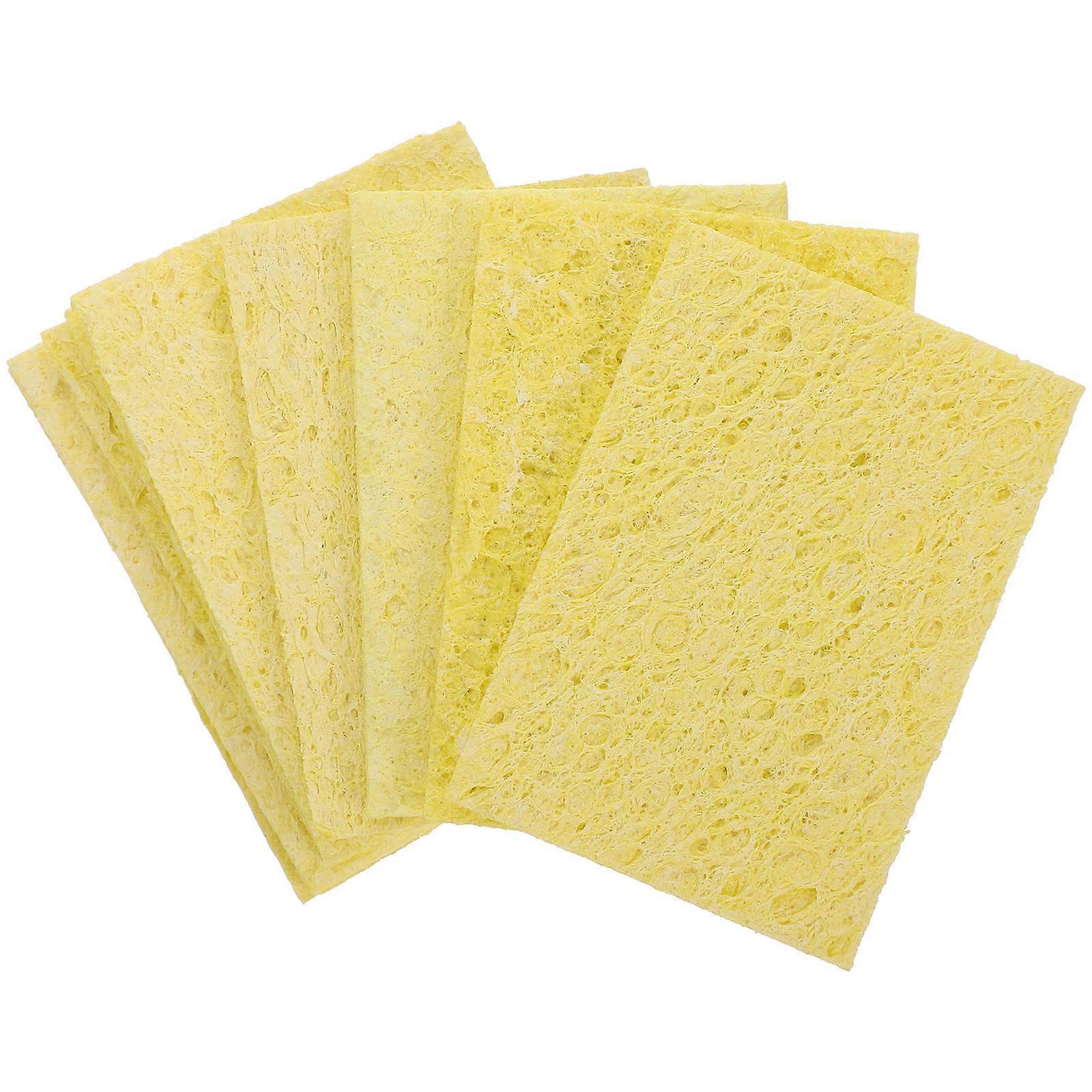 10pcs Soldering Solder Welding Head Cleaning Sponge Remove Tin Cleaner (Skin Color)