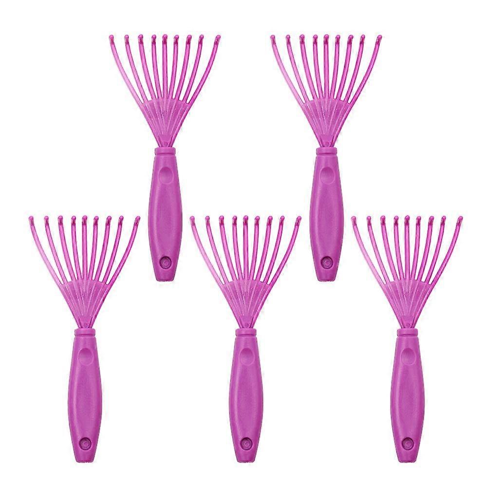 Plastic Combs for Hairbrushes, Claw Hook Design for Easy Cleaning, Travel-Friendly Size