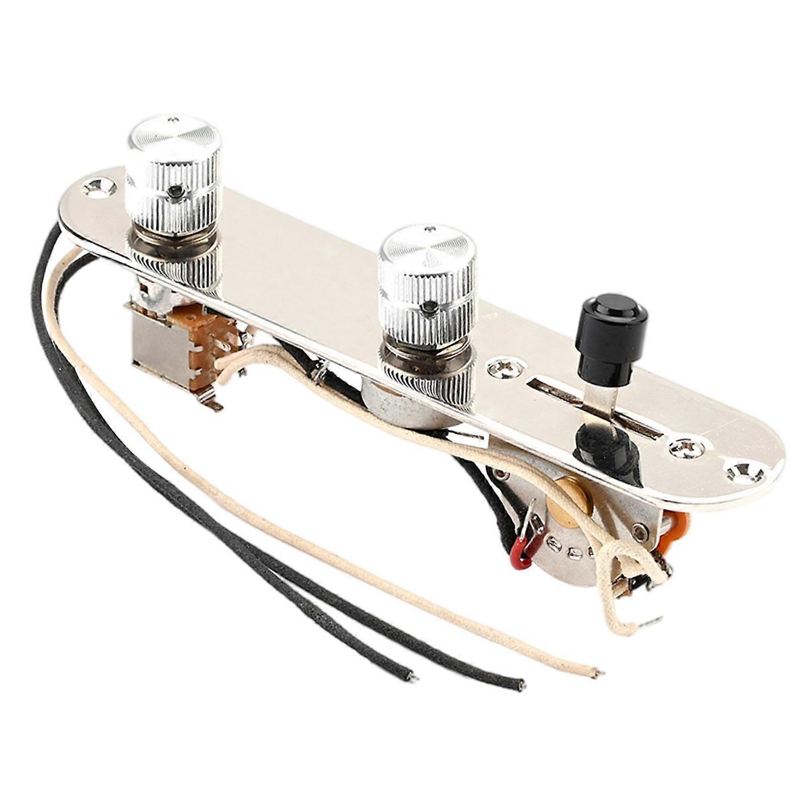 Loaded Prewired 3 Way Control Plate Wired Control Panel for Electric Guitar