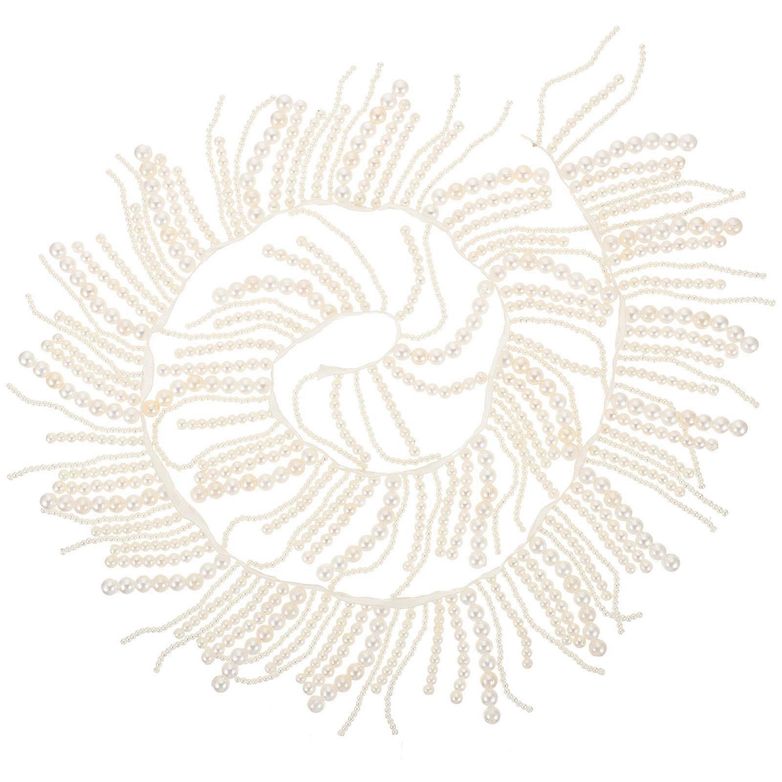 Crafting Ribbon with Pearl Accents for Decorating Fabrics, and Smooth Finish