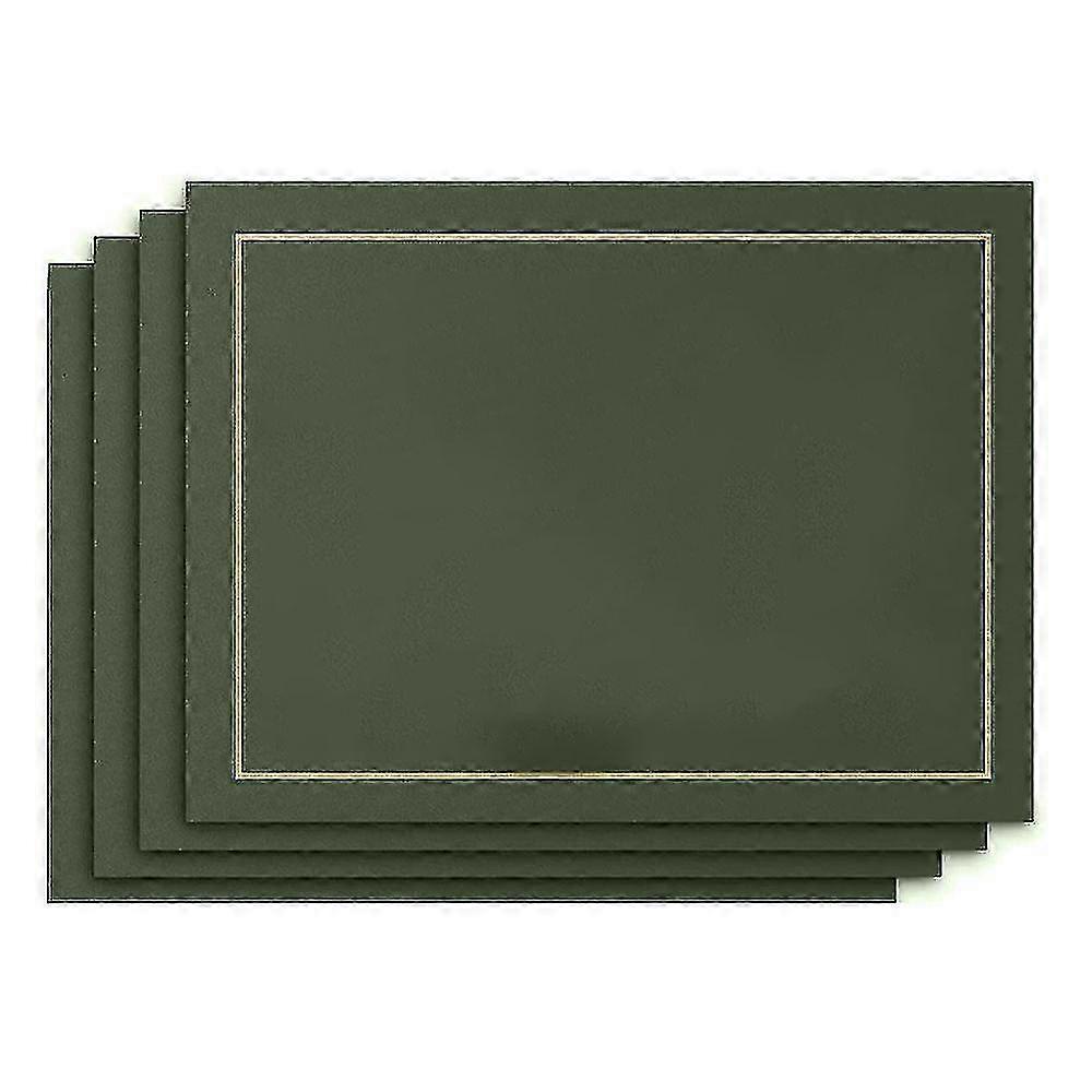 Sets de table imperméables, cuir antidérapant lavable 43x30cm