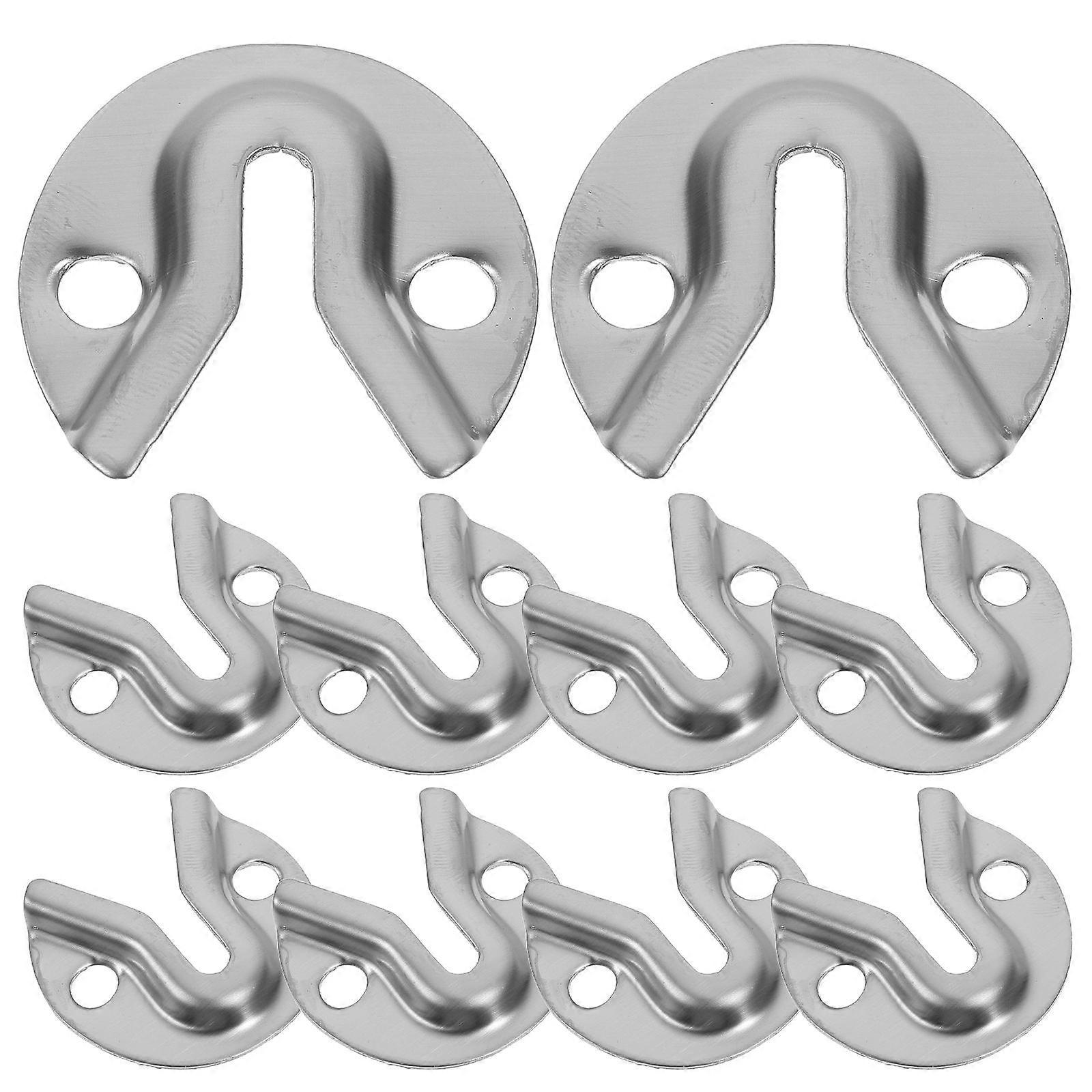 10 Pack Heavy Duty Flush Mount Picture Frame Hangers with Interlocking Hooks for Wall Displays – Strong Bearing, Easy Installation, Reusable Design