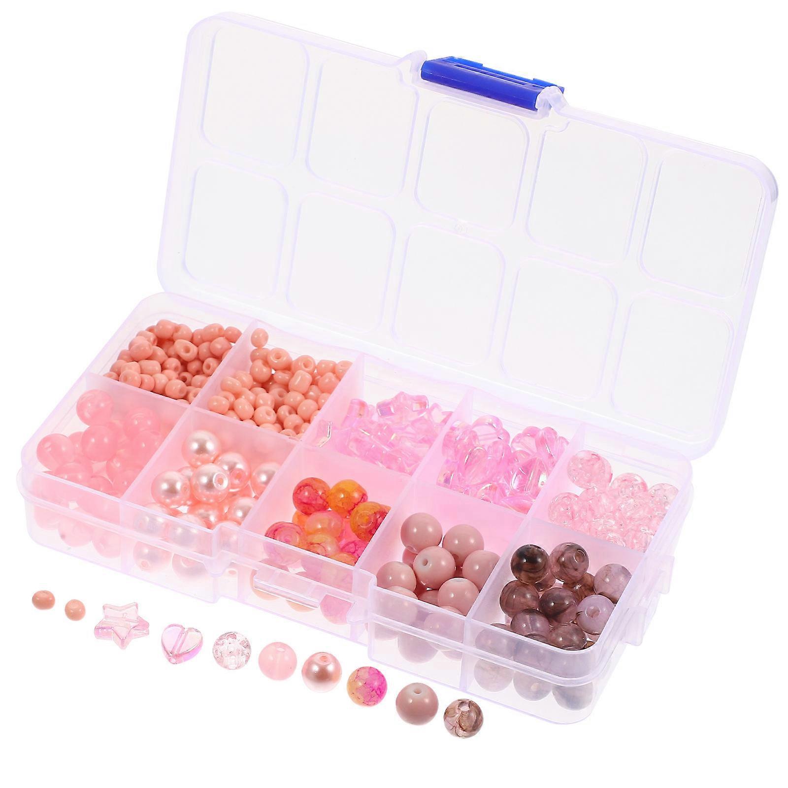 Beads For Jewelry Making Imitation Jade Beads People Who Love Diy Pink 0.8X0.8cm Crafts 1Set