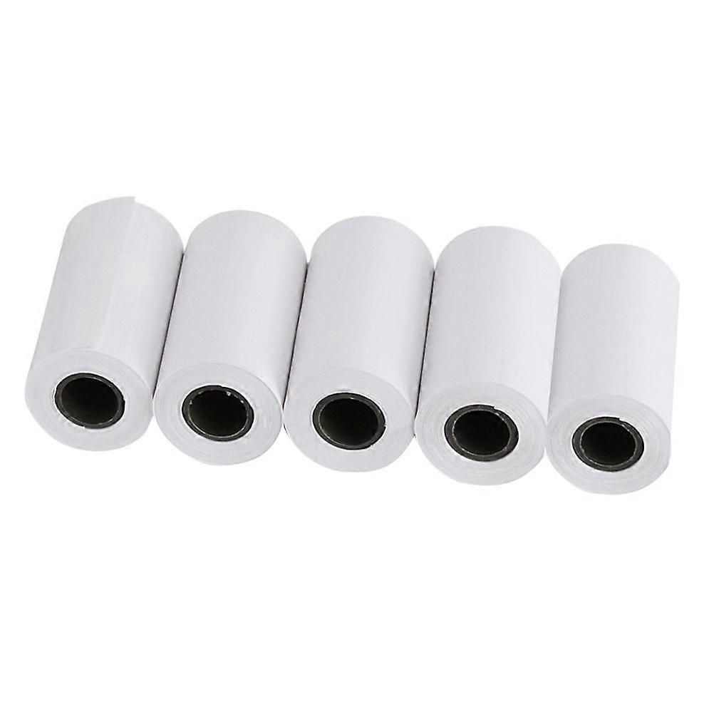 5PCS Self Adhesive Label Stickers Multi-purpose Thermo-sensitive Paper Thermal Roll Core Labels Paper Adhesive Photographic Paper for Office Shop Stor