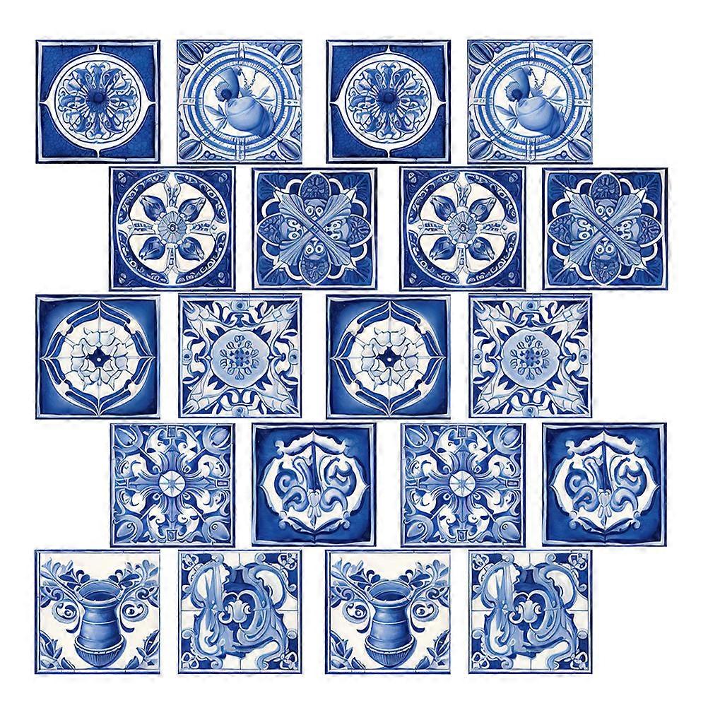 Self-Adhesive Wall Tiles Peel And Stick Tile Stickers For Indoor Space Assorted Color 3.93x3.93in DIY Enthusiasts 20Pack