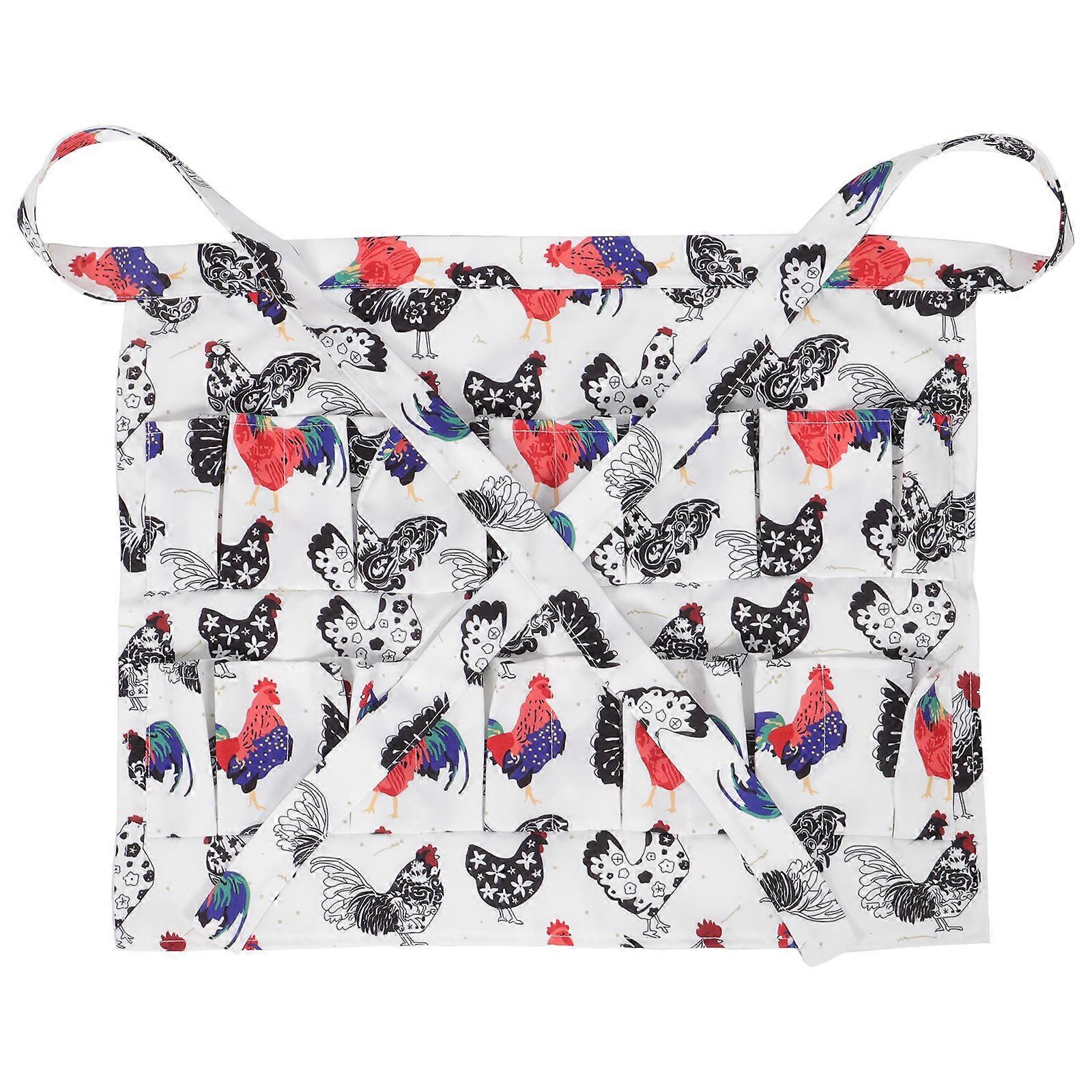 Chicken Egg Apron Egg Gathering Collecting Apron For Housewife Farm Use Multi 48.00X40.00X0.50CM Prevent Egg Cracking 1Pack