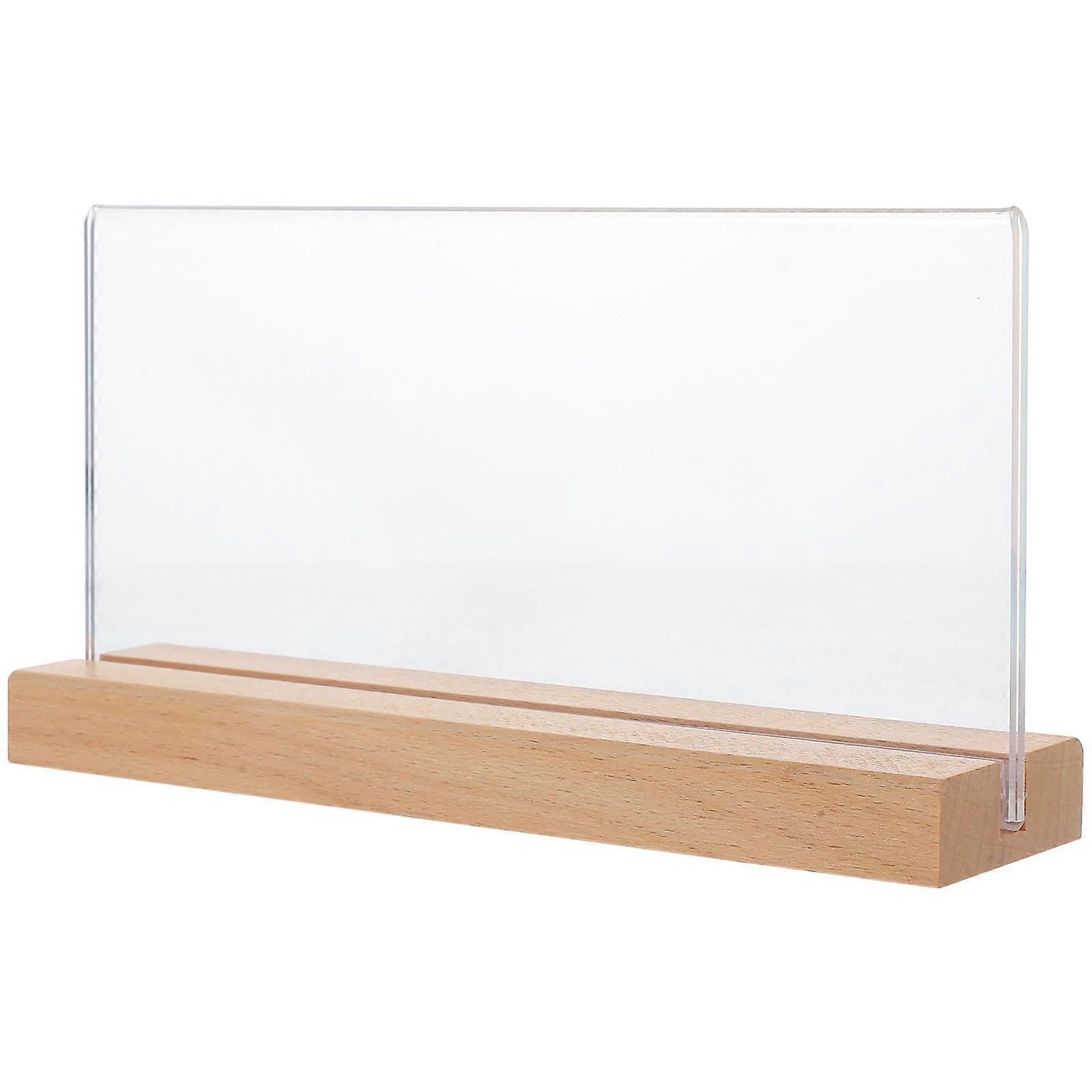 Card Stands For Display Table Sign Holder Information Display Office Use Clear 21.00X11.00X2.00CM 1Pcs