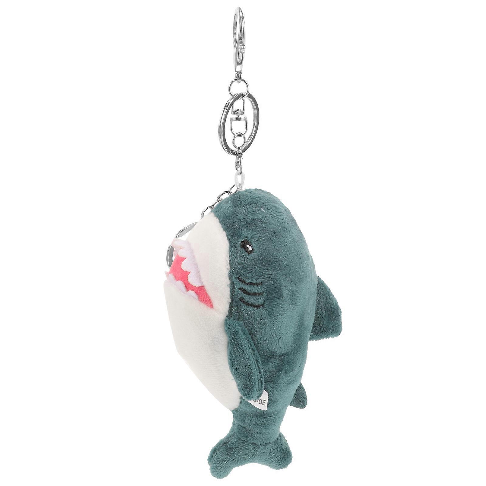 サメのぬいぐるみキーホルダー漫画の動物のペンダントブルー15.00X15.00X5.00CM 1個