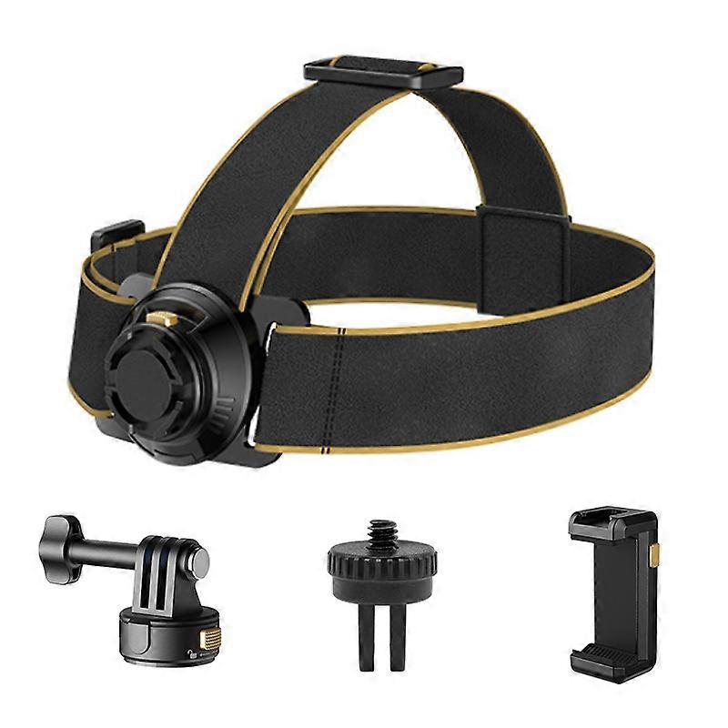 Gp-034 First-Person View Head-Mounted Bracket Headband+For GoPro Magnetic Adapter Base+Phone Clip