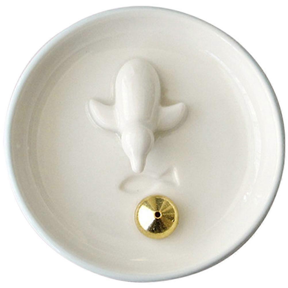 Fragrance Holder Tray Incense Stick Burner Vintage Style Home Decoration Aromatherapy 10.2x10.2x2.9cm 1Pcs