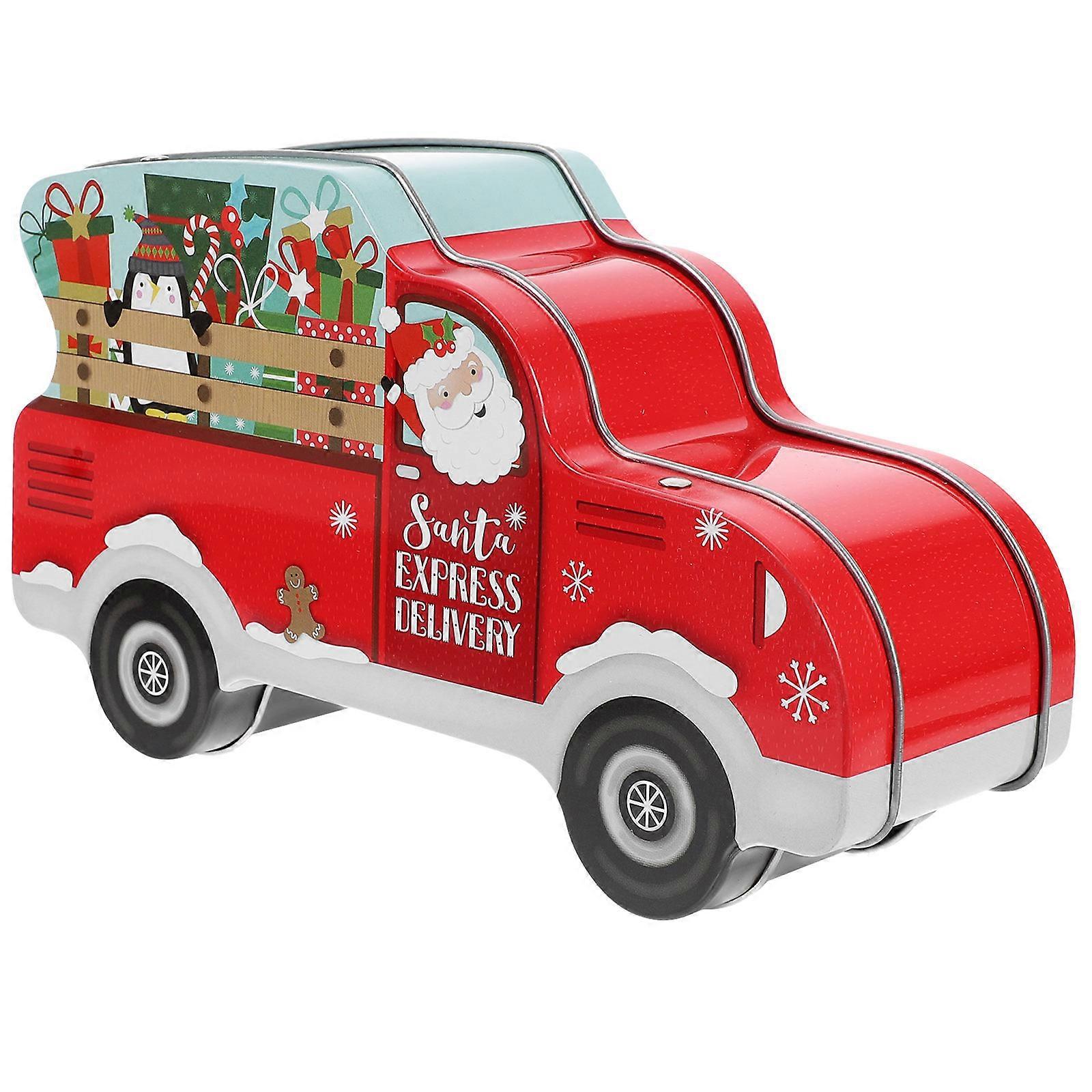 Car Shaped Treat Boxes Christmas Style Candy Container For Car Cookies Candies 1Pack