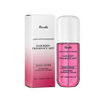 2pcs Roxelis Rose Lychee Fragrance Spray Fresh Natural Elegant Lasting Fragrance Exudes Feminine Charm Portable Perfume