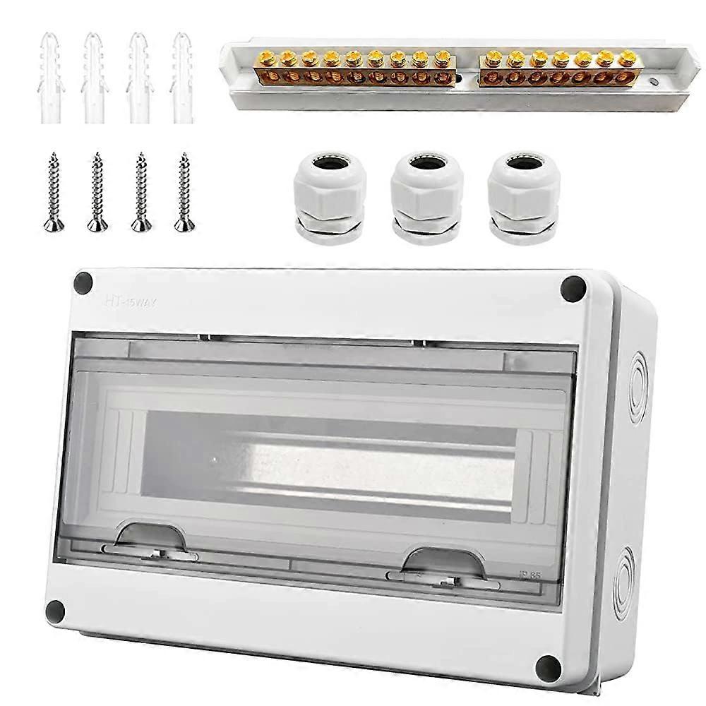 Waterproof Electrical Box, Outdoor Waterproof Electrical Box IP65, 15 Modules