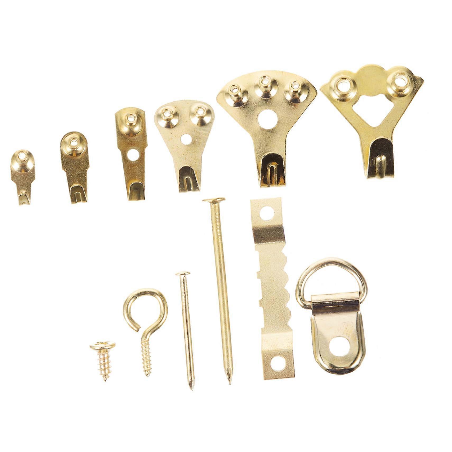 Metal Photo Hooks for Wall Mounting, Rust-Free Picture Frame Hangers, Heavy-Duty Photo Hanging Hooks, Durable Wall Hooks