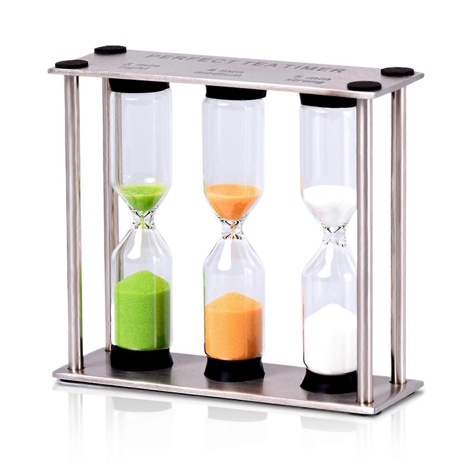 Edelstahl Timer 3 in 1 hourglass, tea timer, toothbrushing timer, kitchen, yoga, tea brewing
