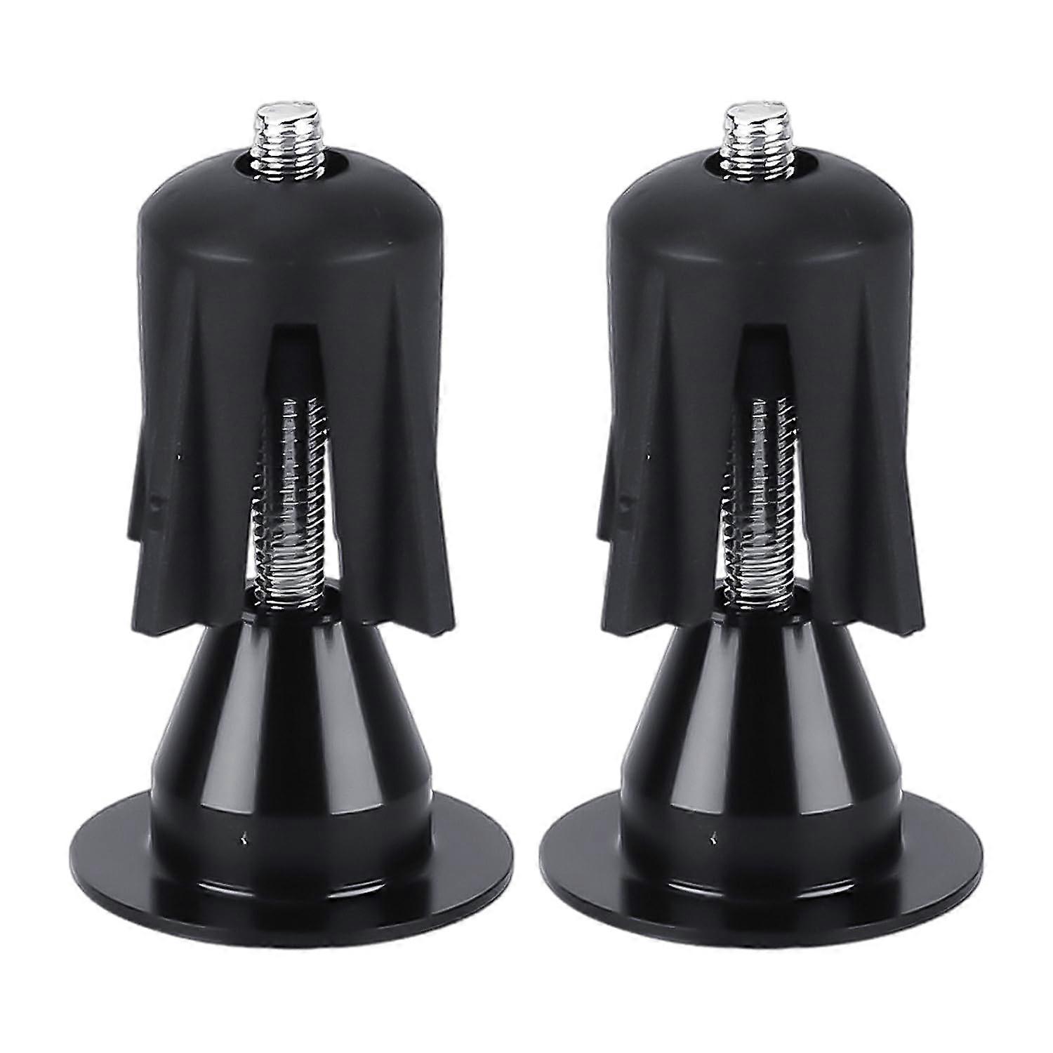 Black Bicycle Handlebar Plugs Aluminum Alloy End Caps for Racing Bikes, Compatible with Standard Handlebar Sizes