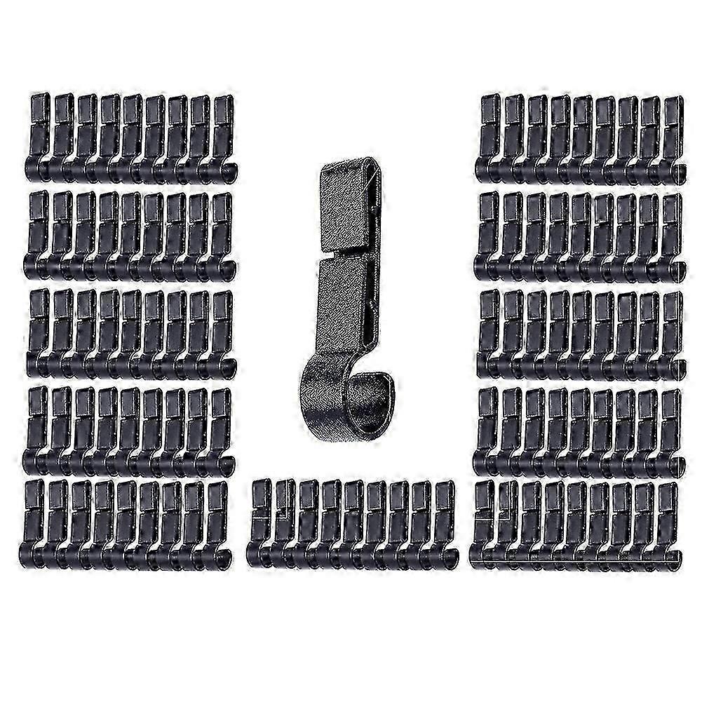 100Pcs Helmet Clips for Head Light Lamp,Hard Hat Accessories,Head Light Hook, Hard Hat Light Clips