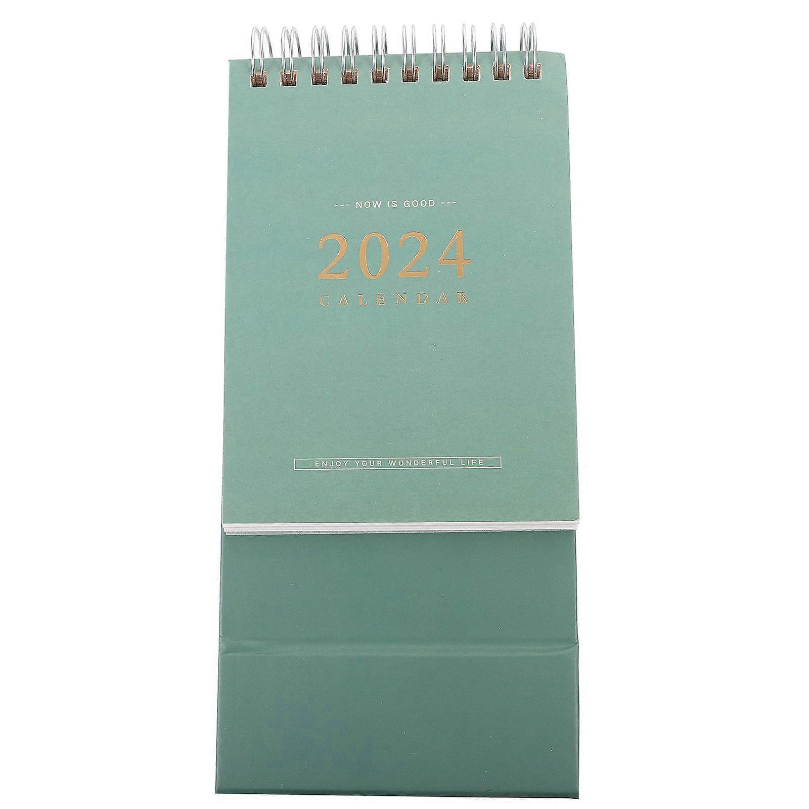 Small Spiral Desk Calendar Minimalist Style For Home Or School 1Pack