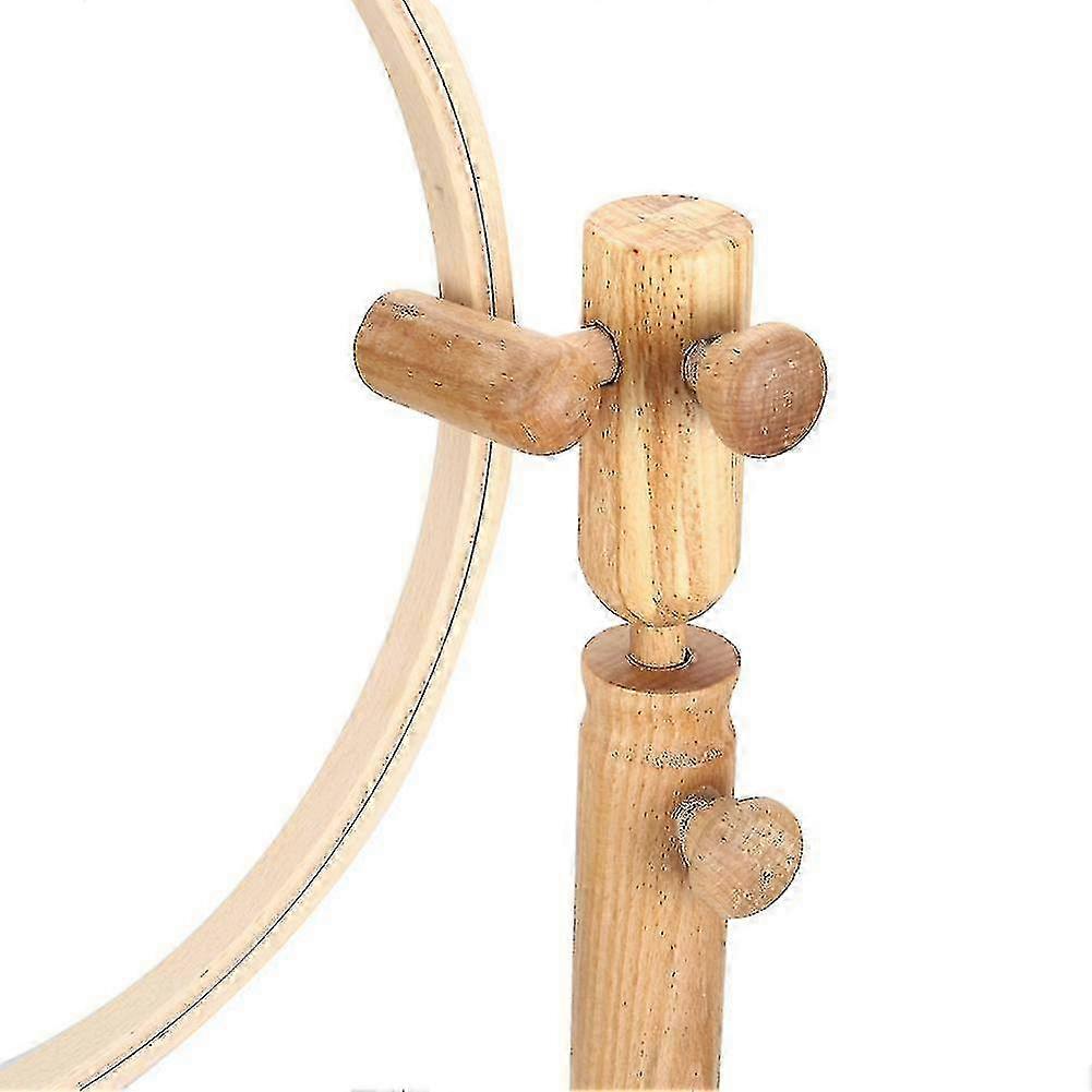 adjustable wooden embroidery cross stitch hoop set with frame tools
