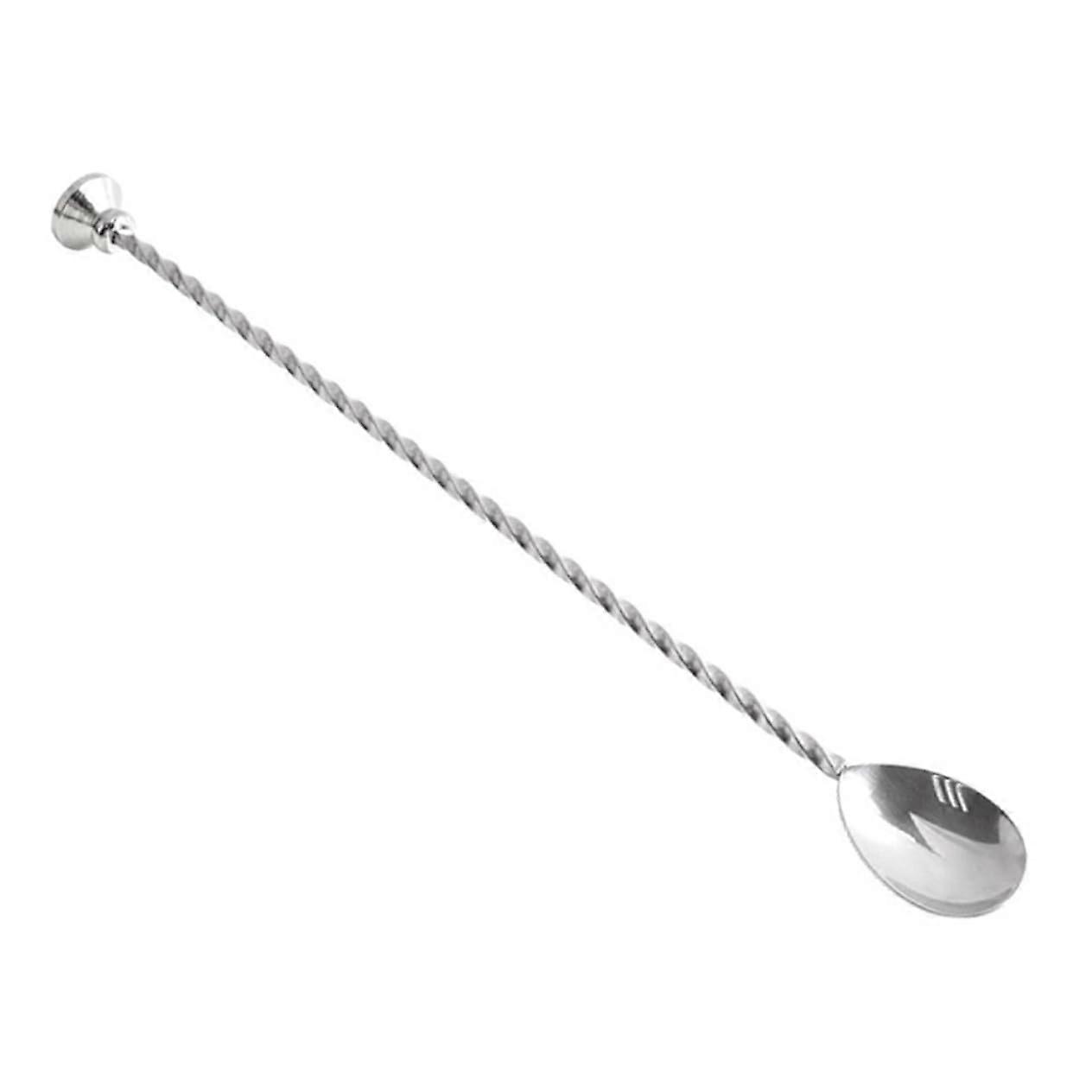 Mixing Spoon Dispenser Stainless Steel Long Handle Filter Spoon Reusable Pump Blending Tool for Beard Growth and Purée