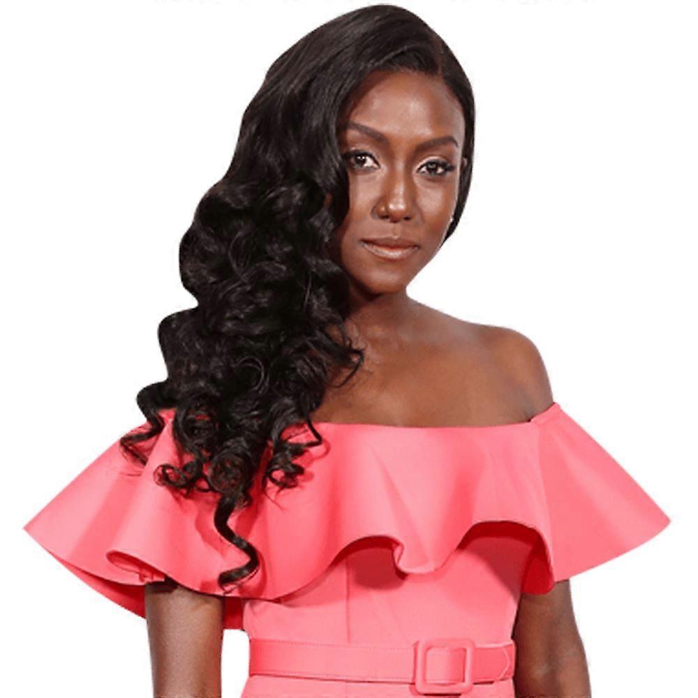 Jade Eshete (rosa Kleid) Halbkörper Buddy Ausschnitt