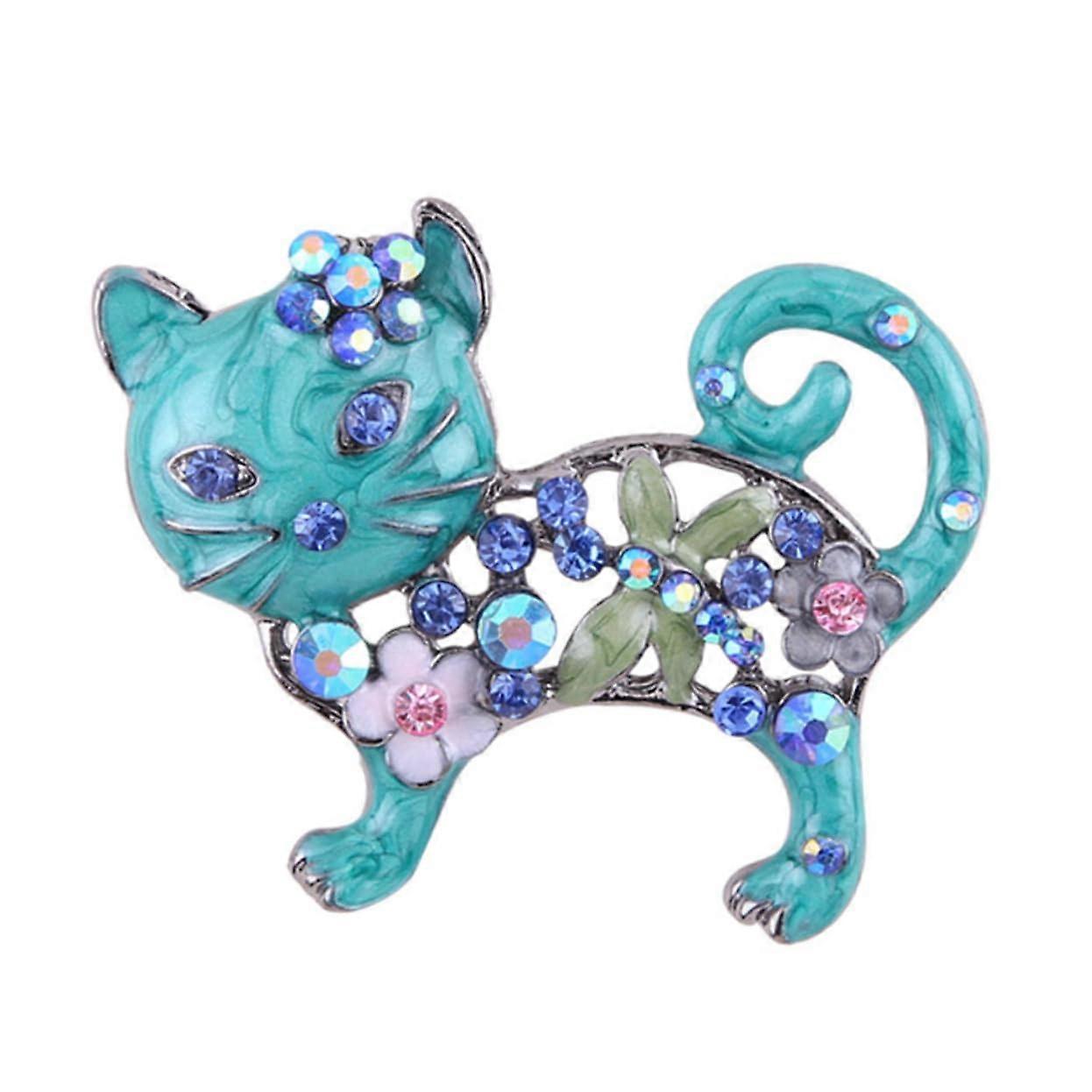 Oil Drop Brooch Accessories Small Collar Shield Pin Funny Cute Button Pins Hello Cat Brooch Party Brooch Cat Brooch Alloy
