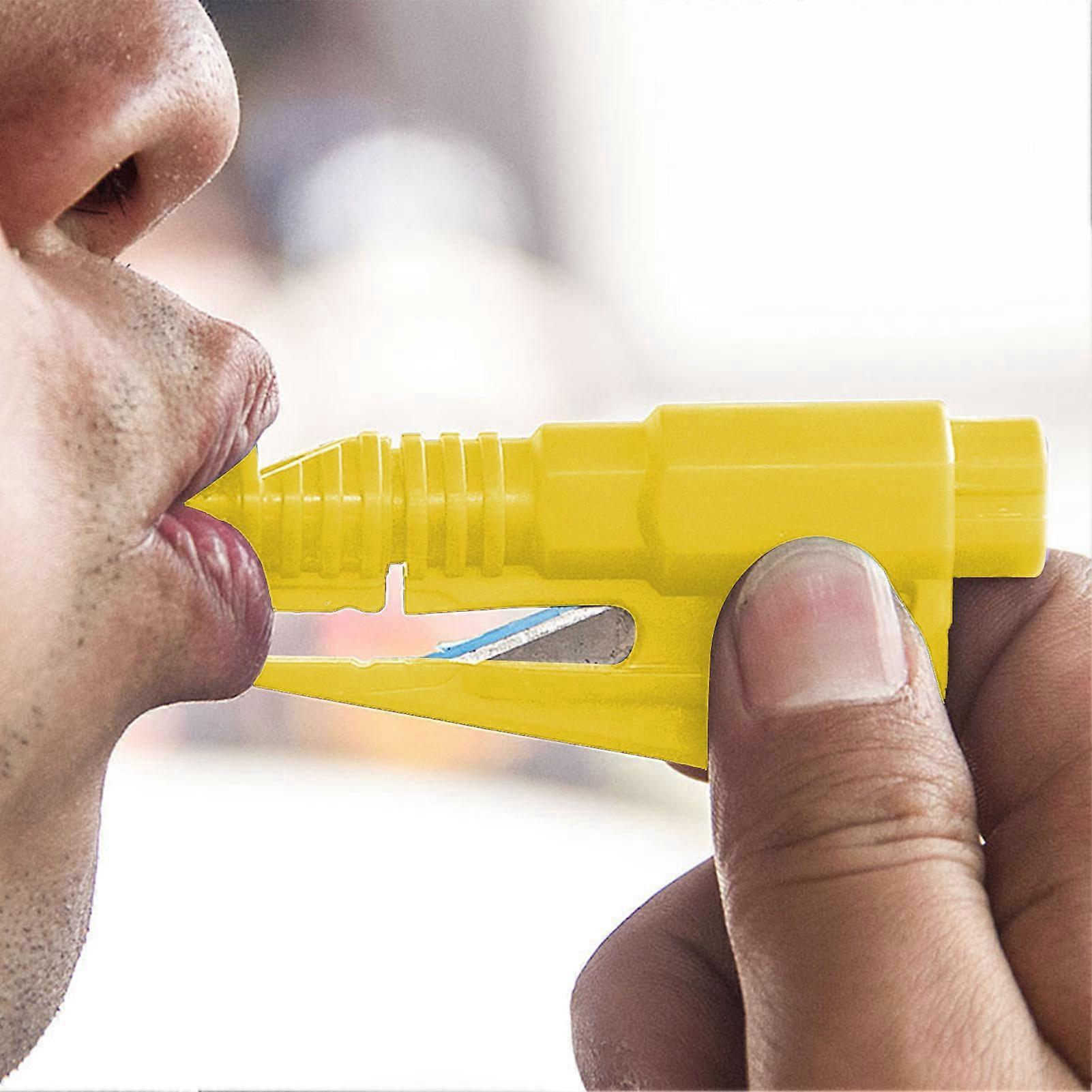 Car Window Breaker Three in One Multifunctional Mini Vehicle Emergency Window Glass Safety Hammer Blue