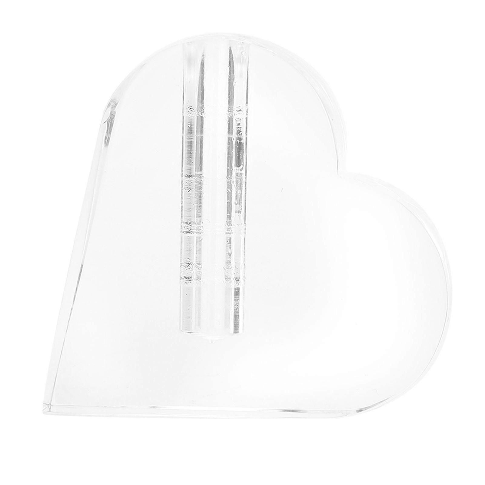 2025 Latest Model Rose Display Stand Artificial Flower Transparent Base Heart