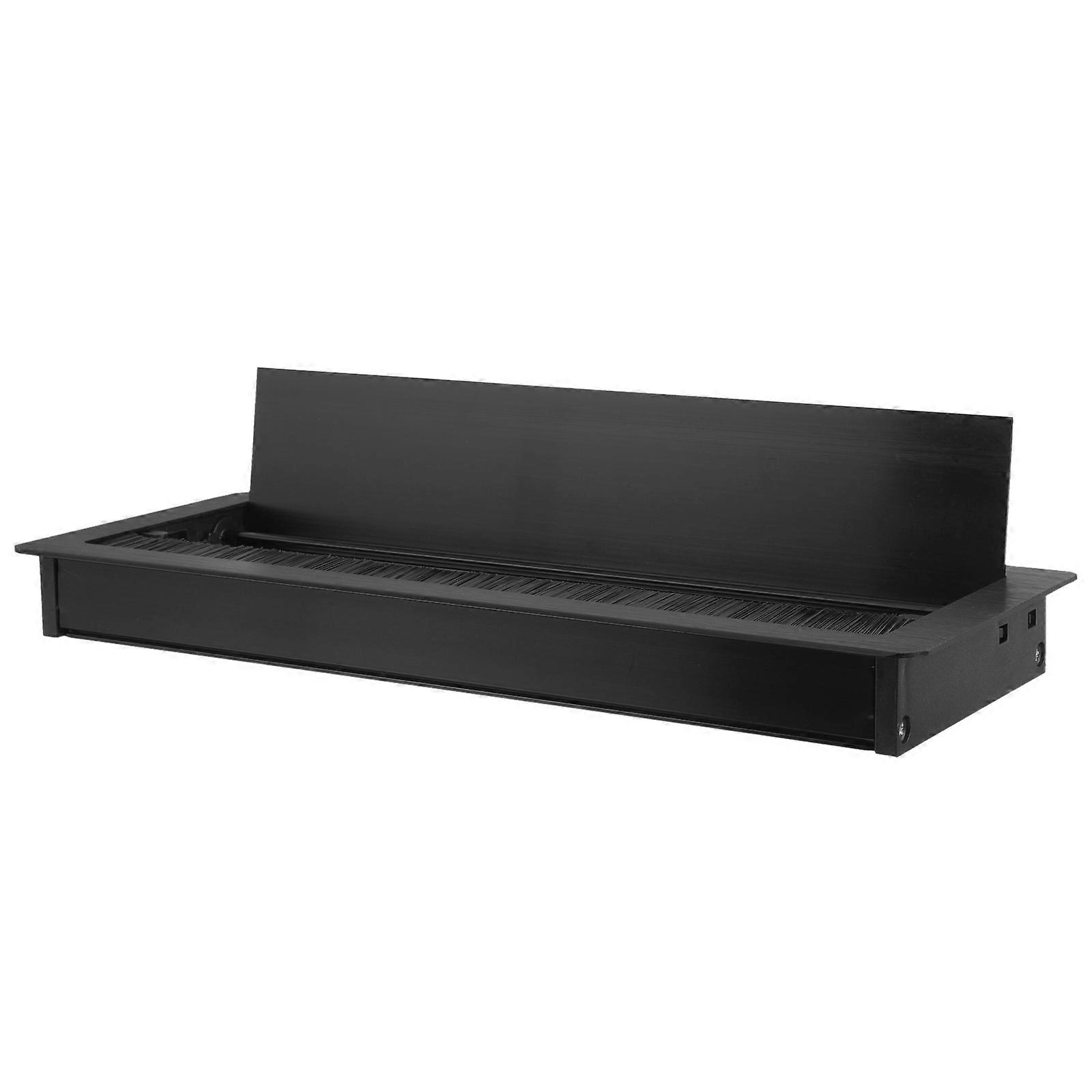 Computer Desk Threading Hole Cover Safety Protection Workstation Organization 11.8×4.7×1.2in 1Pcs