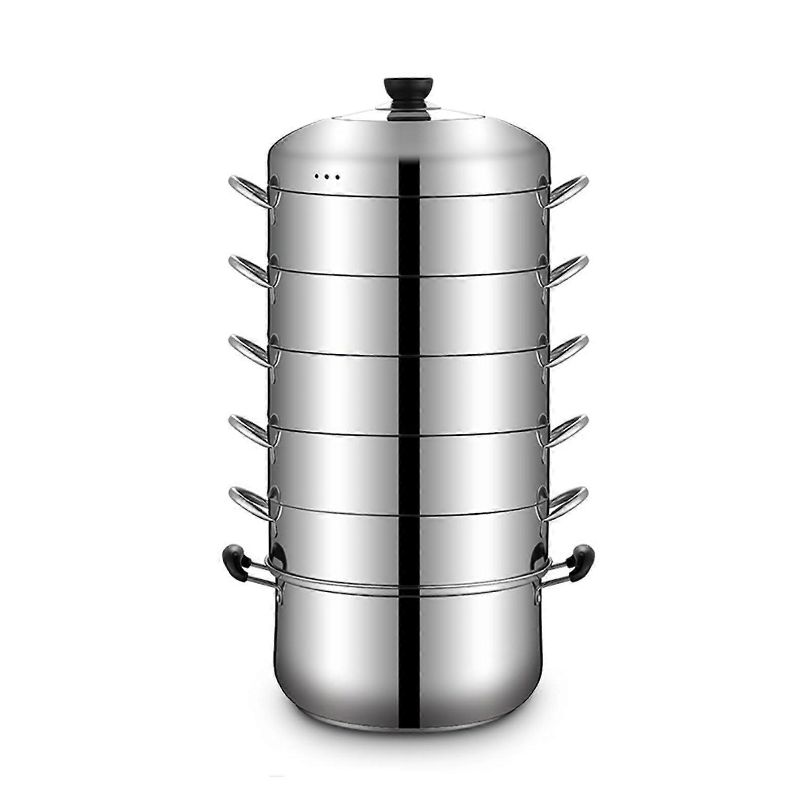 Stainless Steel Steamer / Stock Pot 6Layer Large Capacity 34cm