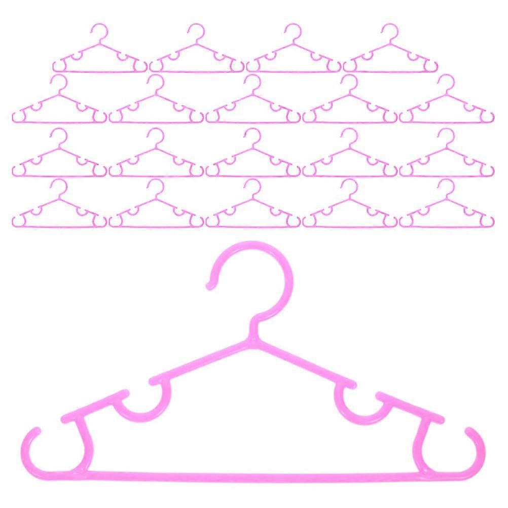 Nursery Dress Hanger 20Pcs For Baby Hangers Closet Organizational Use In Pink Candy-Colored Non-Slip Design