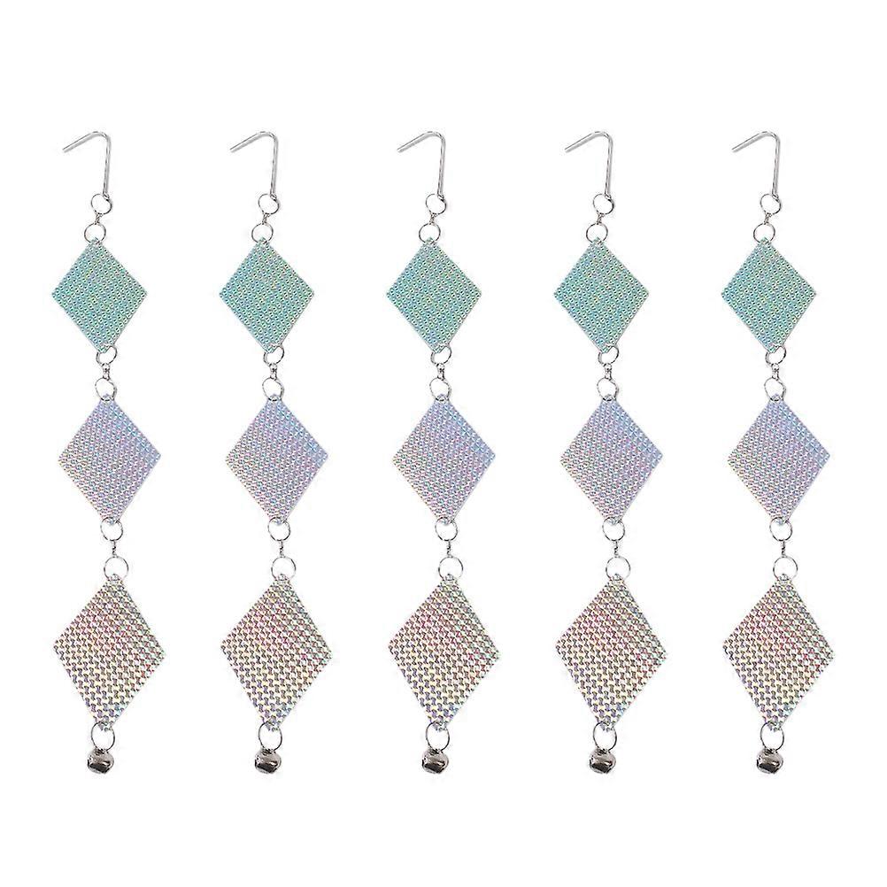 Reflective Scare Rods Rhombus Bird Devices Colorful 54.00X8.00X0.10CM Bird 5Pcs