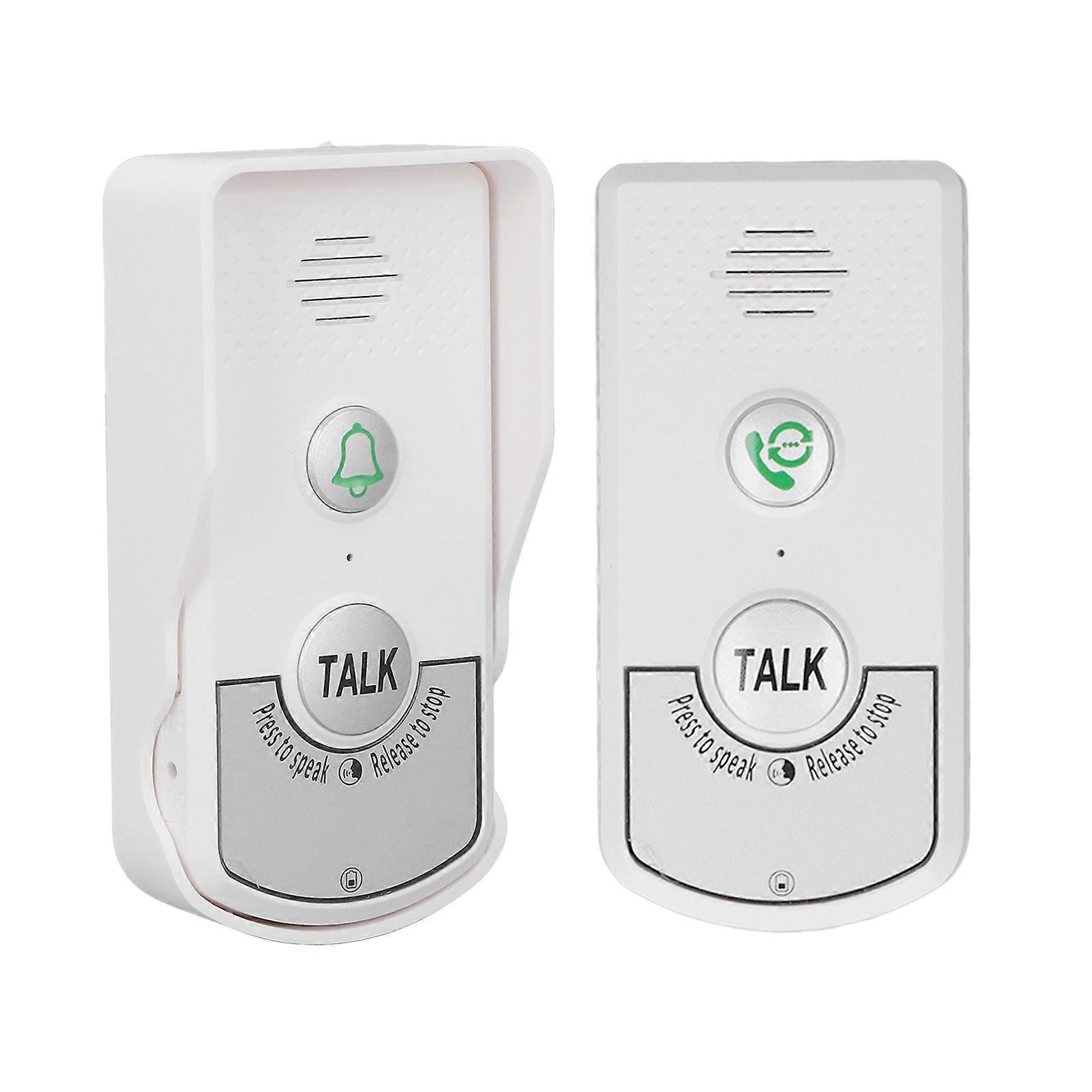 Intercom Doorbell 2 Way 1 V 1 Wireless Waterproof Electronic Doorbell with Light Indicator 