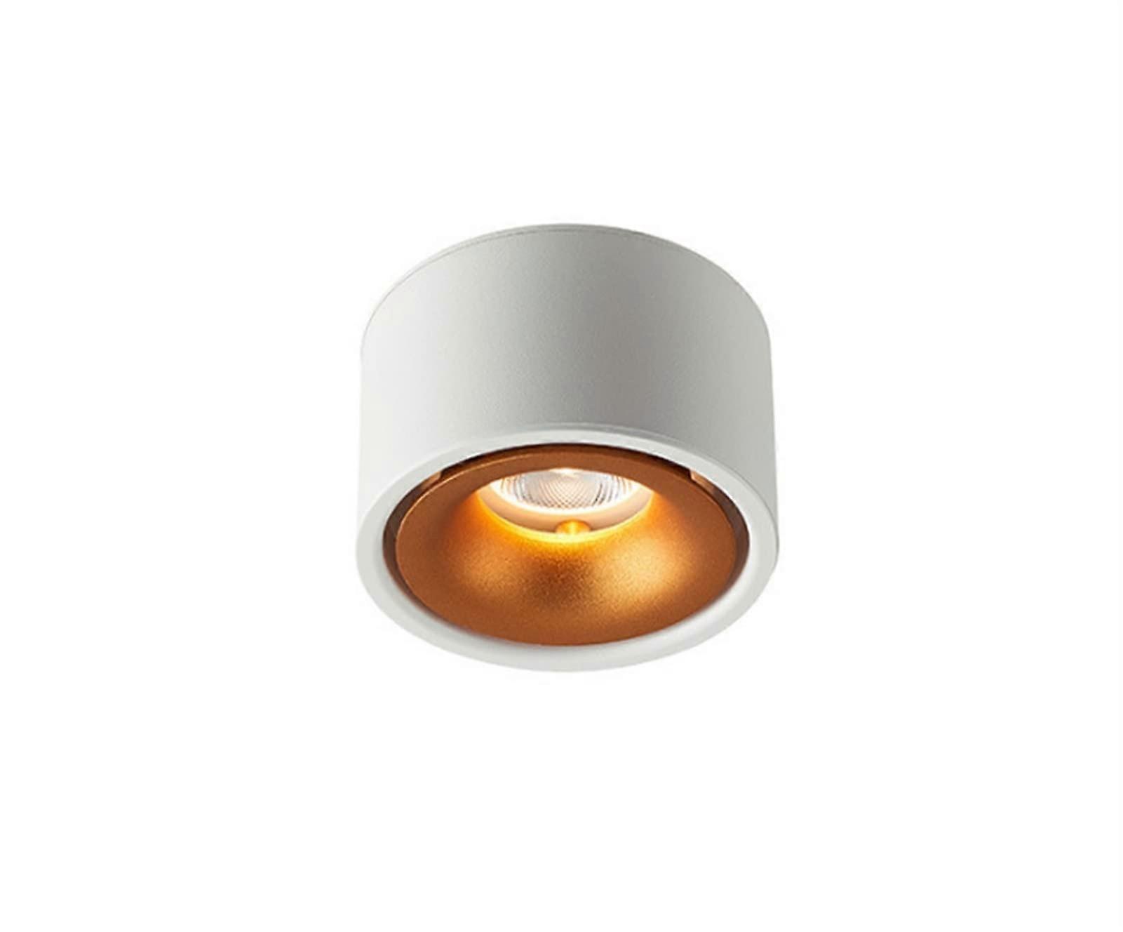 1 piece wall spotlight for LED blade, dimmable, round, ceiling spot light, 7W/10W, 12W, 15W, surface mounted, white and gold