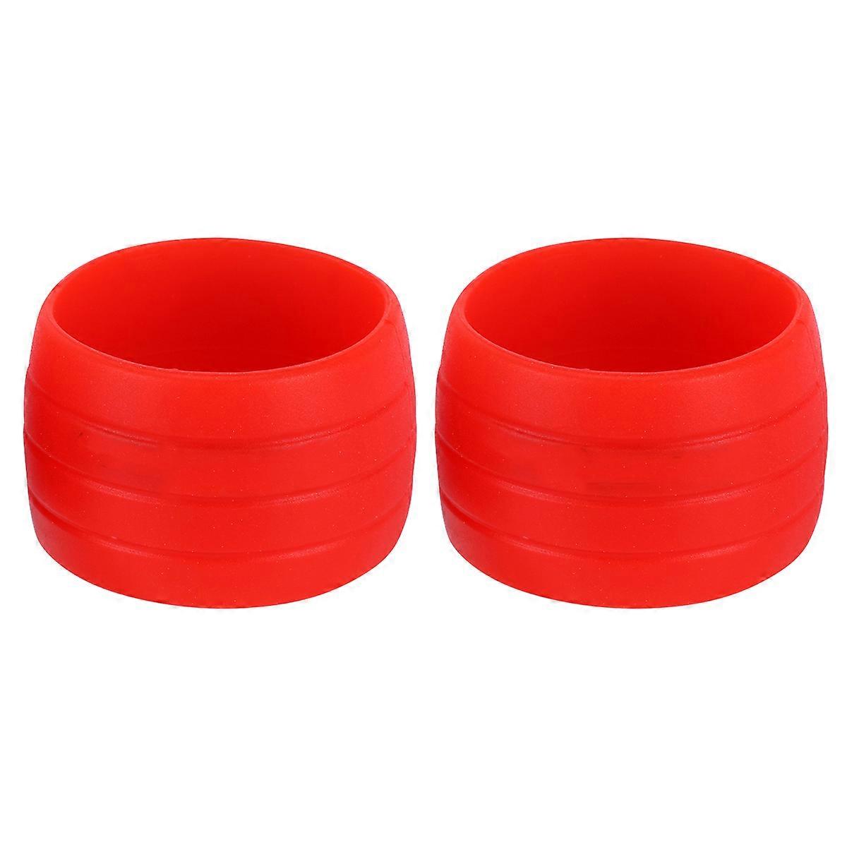 Silicone Grip Sleeve Bike Handlebar Fixed Ring for Bicycle Maintenance 2.5x2.5x1.8cm 1Pair