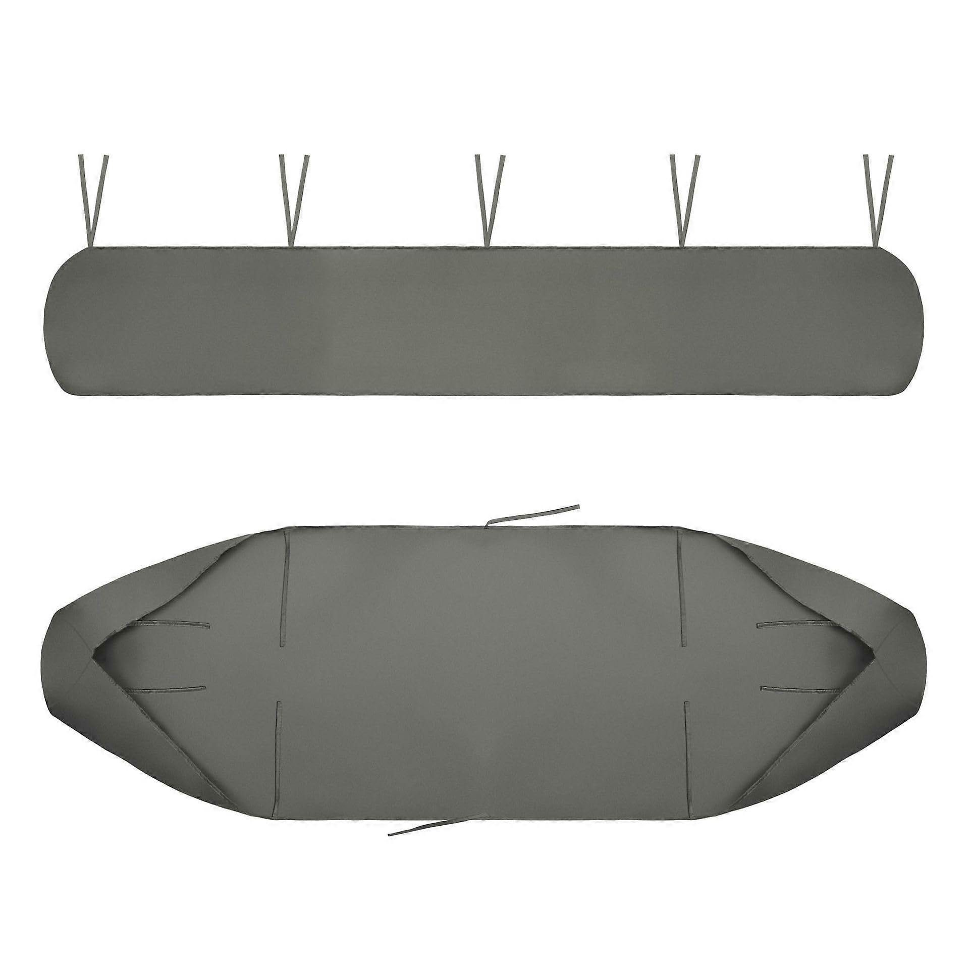 Waterproof and dustproof storage bag for patio awning, made of 420D Oxford fabric, gray.
