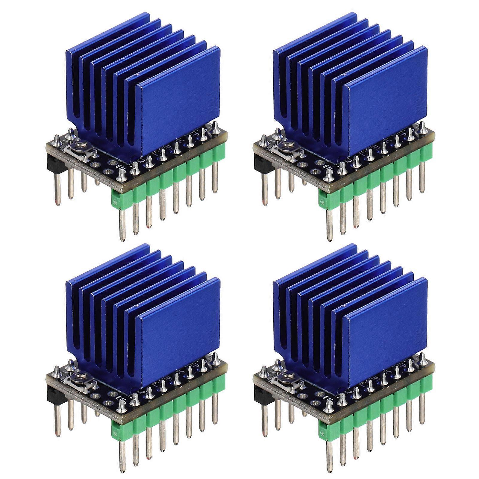 4 Sets Stepper Motor Driver Module with Heat Sink for Silent Printing – Enhanced Heat Dissipation for Reliable Performance