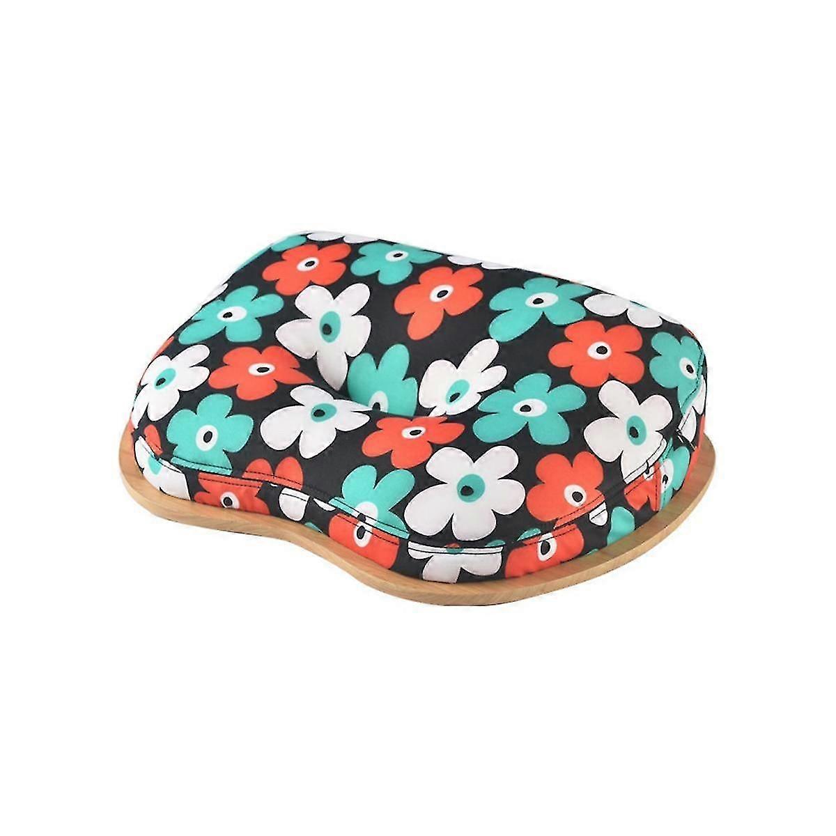 Lap Desk with Pillow Cushion Portable Bamboo Laptop Table Pillow Lap Desk Learning Desk for 14 Inch Computer Notebook C