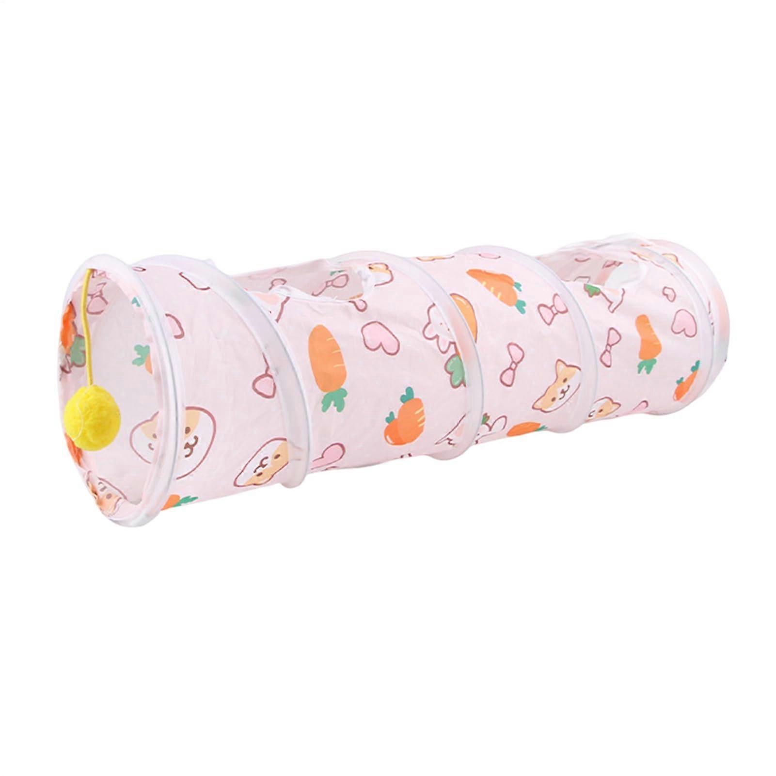 Hamstertunnel, Hasentunnel | Interactive Foldable Tunnels with Playball for Cats, Puppies, Guinea Pigs, Hamsters, Chinchillas
