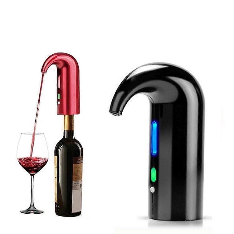 Red Wine USB Rechargeable Quick Decanter Intelligent Wine Decanter Black