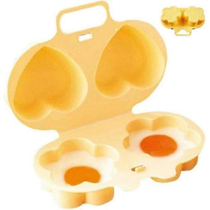 Microwave Egg Poacher, Flower/Heart Shaped Egg Cooker, Poached Egg Maker, Egg Steamer