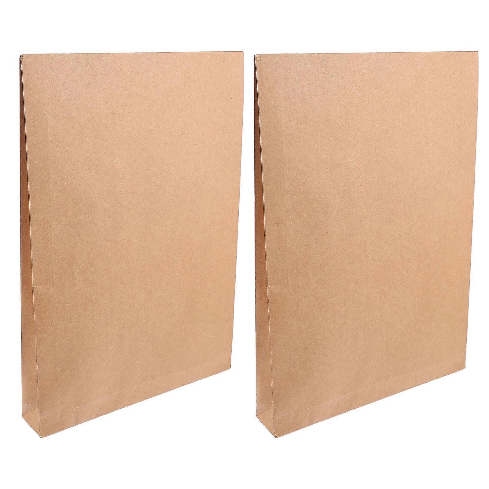 Envelope Bag Kraft Paper File Folders Document Storage Bill Storage A4 Size Square Shape Classic Design 10Pcs