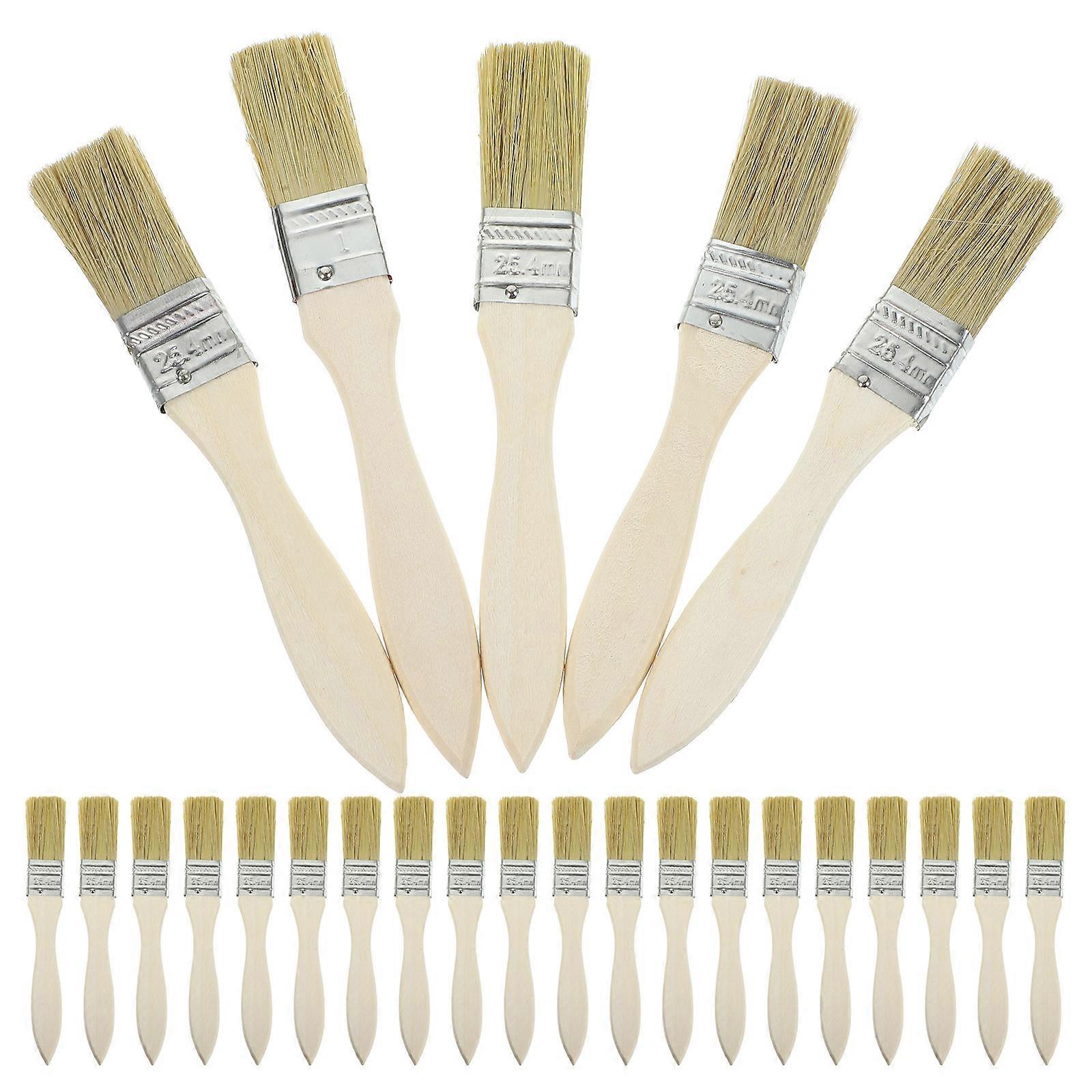 Decorating Brushes Varnishes Wooden Handle For General Users 36Pcs