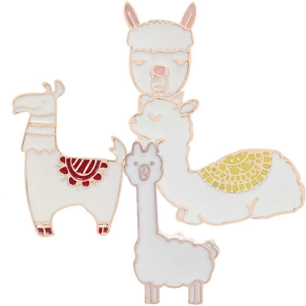 a refined and engaging product description based on the details you provided:

 

**4pcs Cute Alpaca Brooches for Women – Unique Handmade Animal