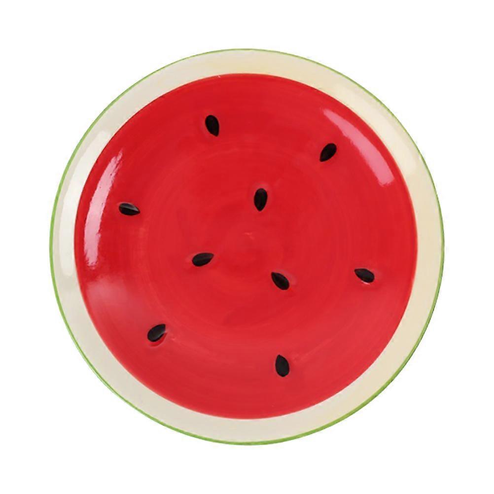 Green Ceramic Salad Plate for Kitchen Use Strong and with Smooth Surface 1pc