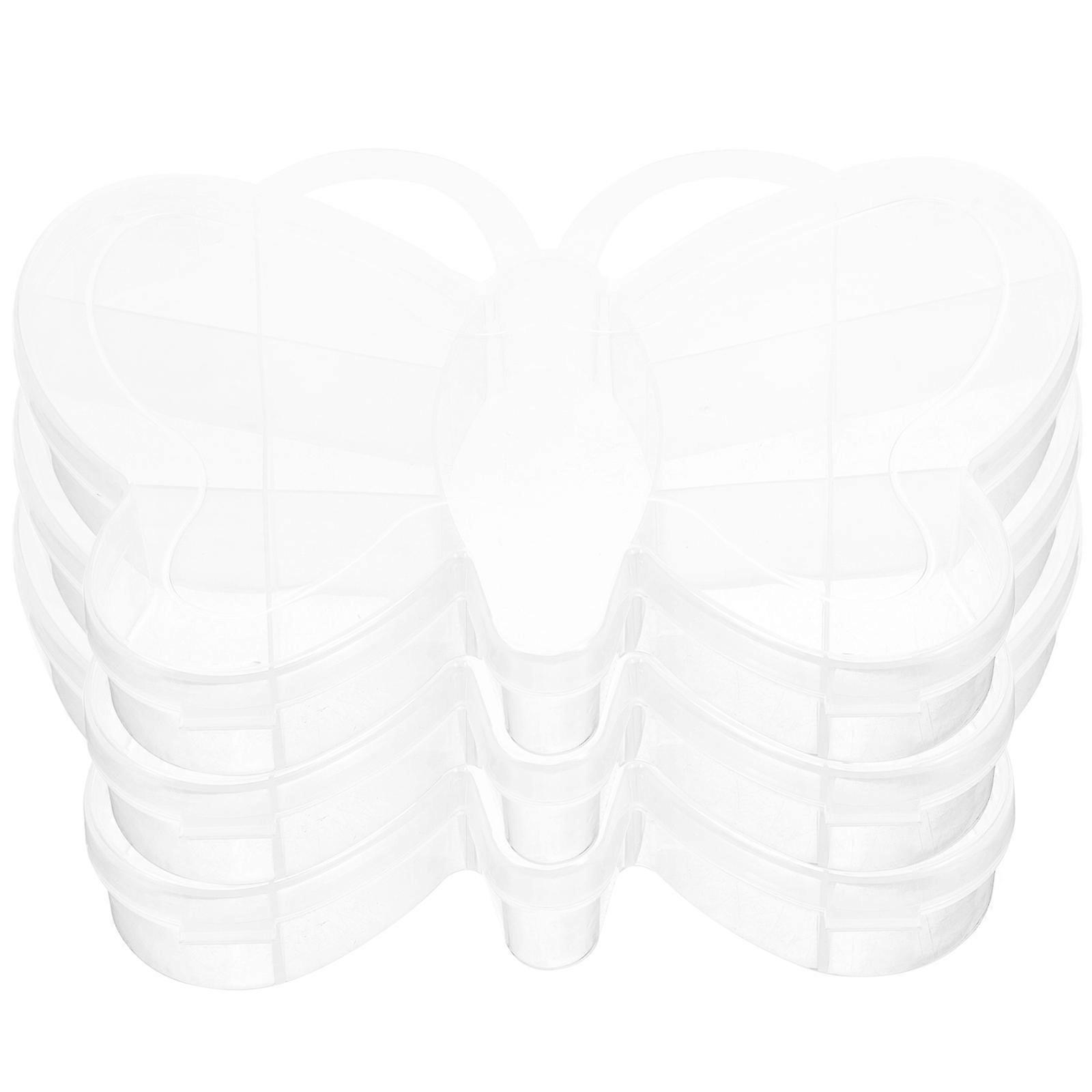 Bead Organizer Box Tool Storage Home Users Grid Organizer Boxes 7.2×5.9×1Inch Storage 3Pcs